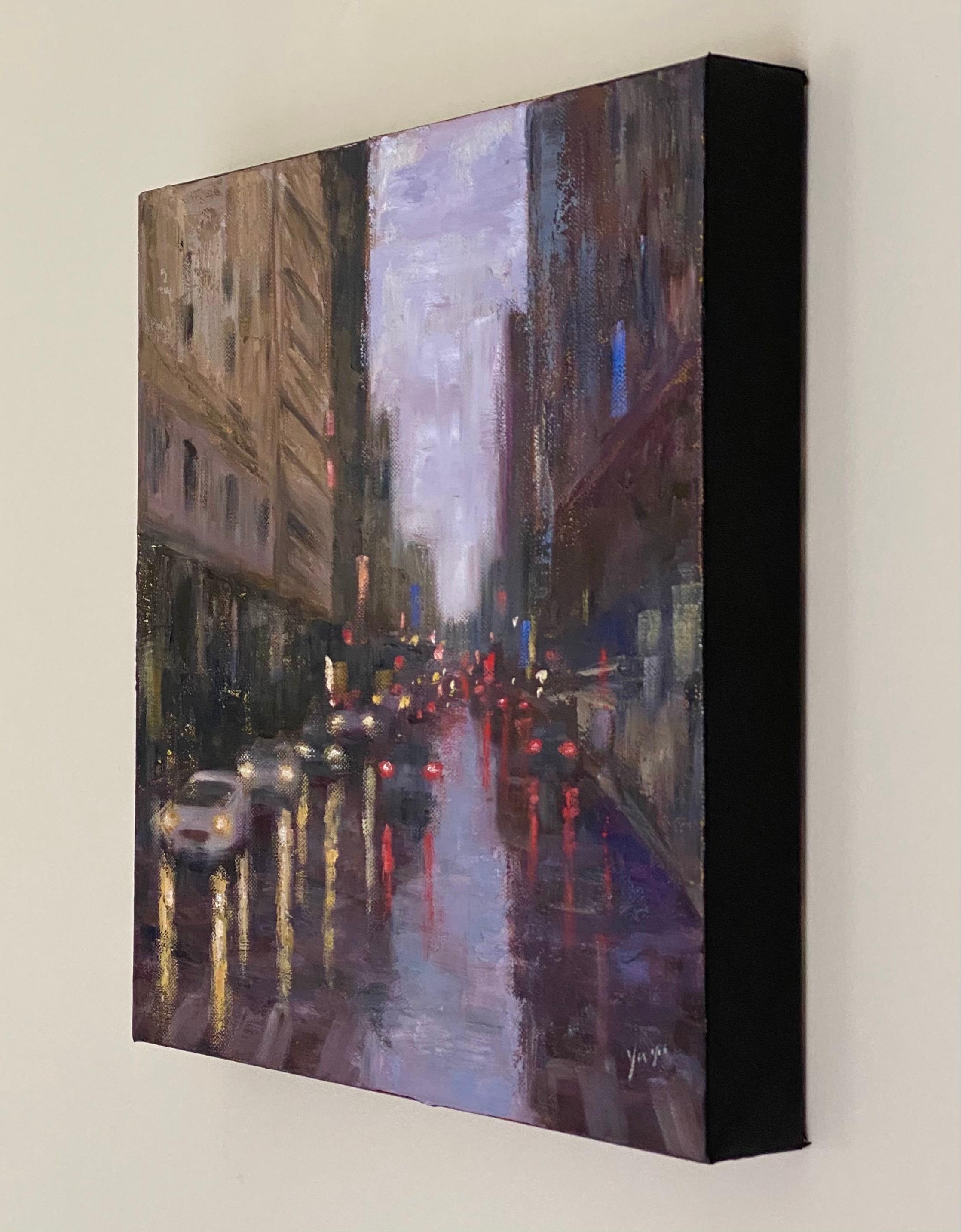 rainy oil painting