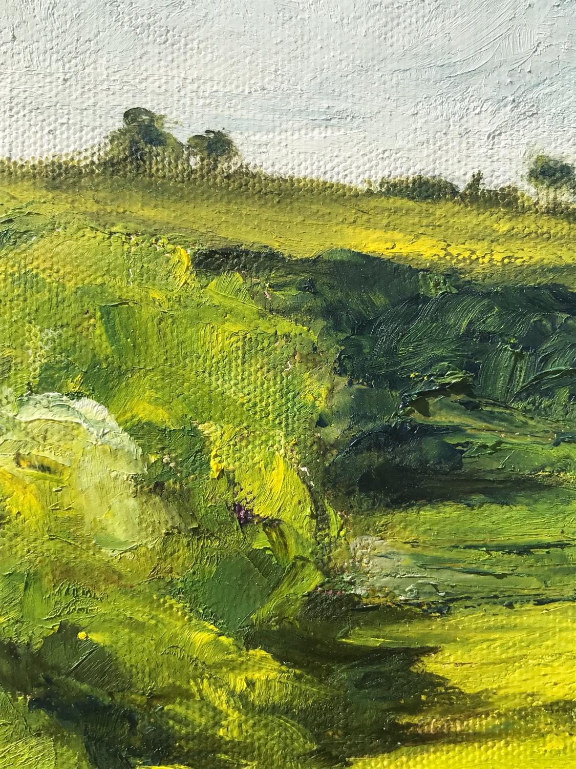 Peinture à l'huile - Après-midi en Toscane en vente 1
