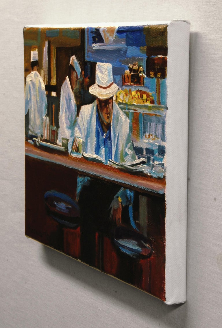 Onelio Marrero Breakfast Al Fresco, Oil Painting For Sale at 1stDibs