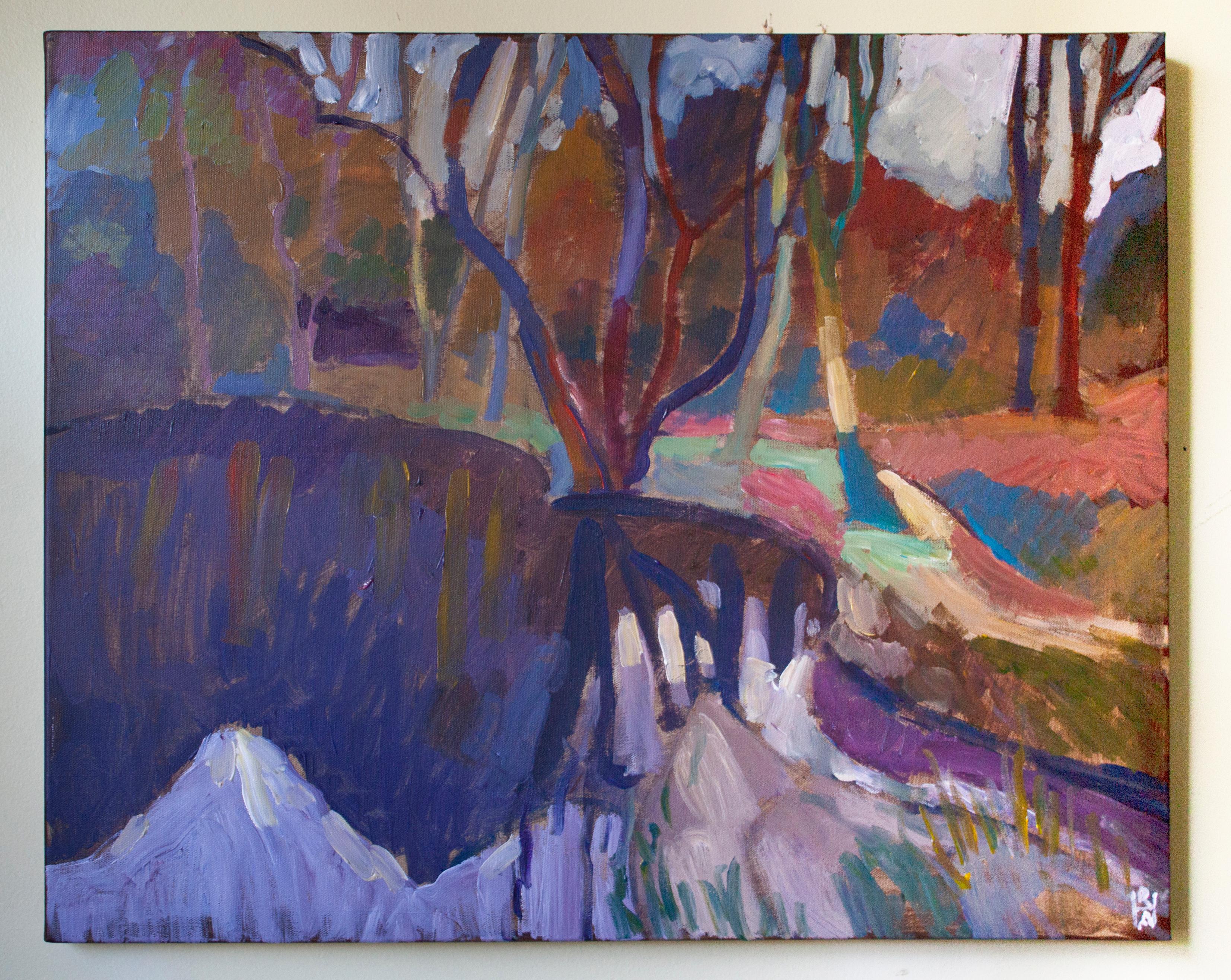 Ghost Wood, Pittura originale - Painting Espressionismo astratto di Robert Hofherr