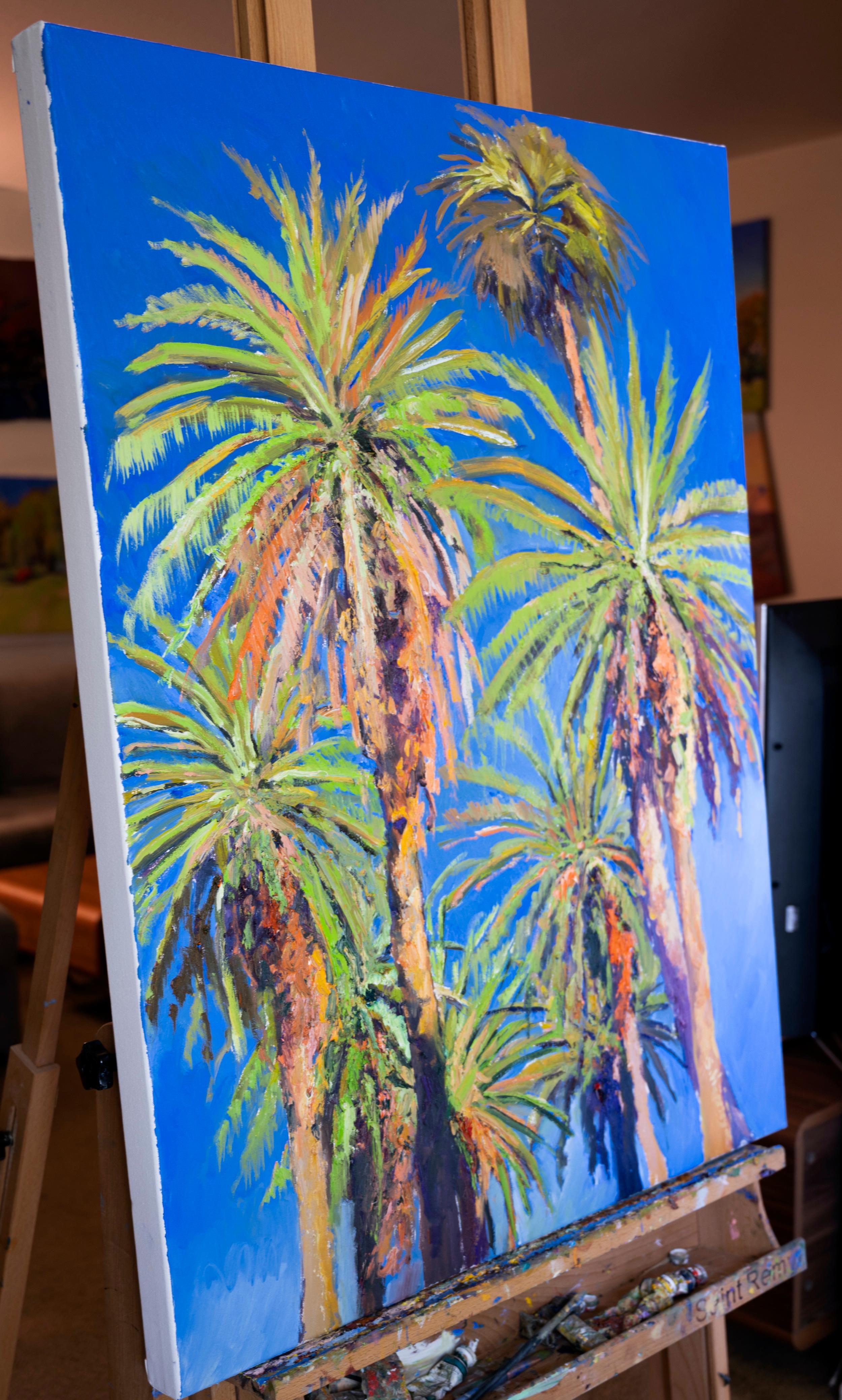 Palms of Beverly Hills, Ölgemälde – Painting von Suren Nersisyan