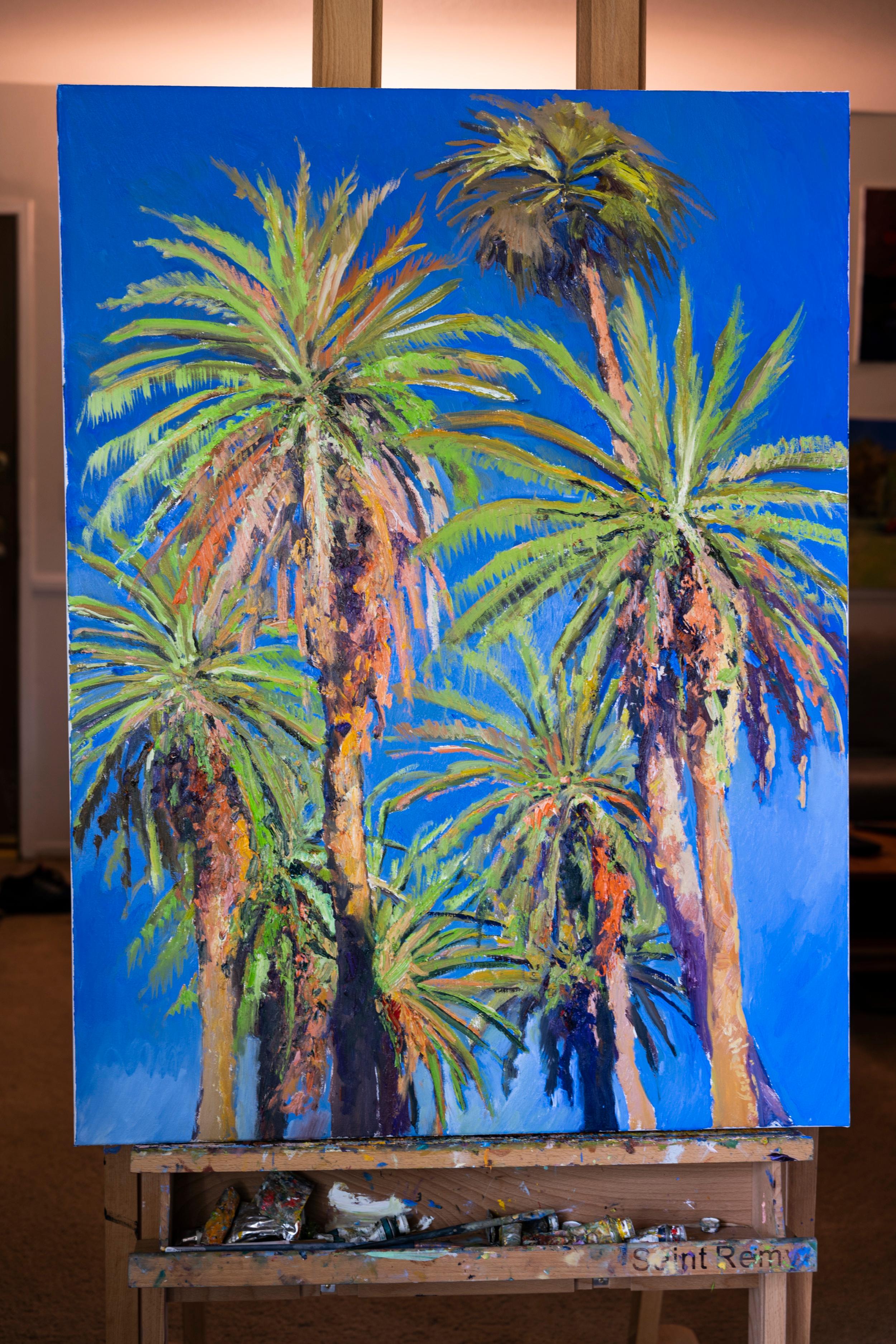Palms of Beverly Hills, Ölgemälde (Abstrakter Impressionismus), Painting, von Suren Nersisyan