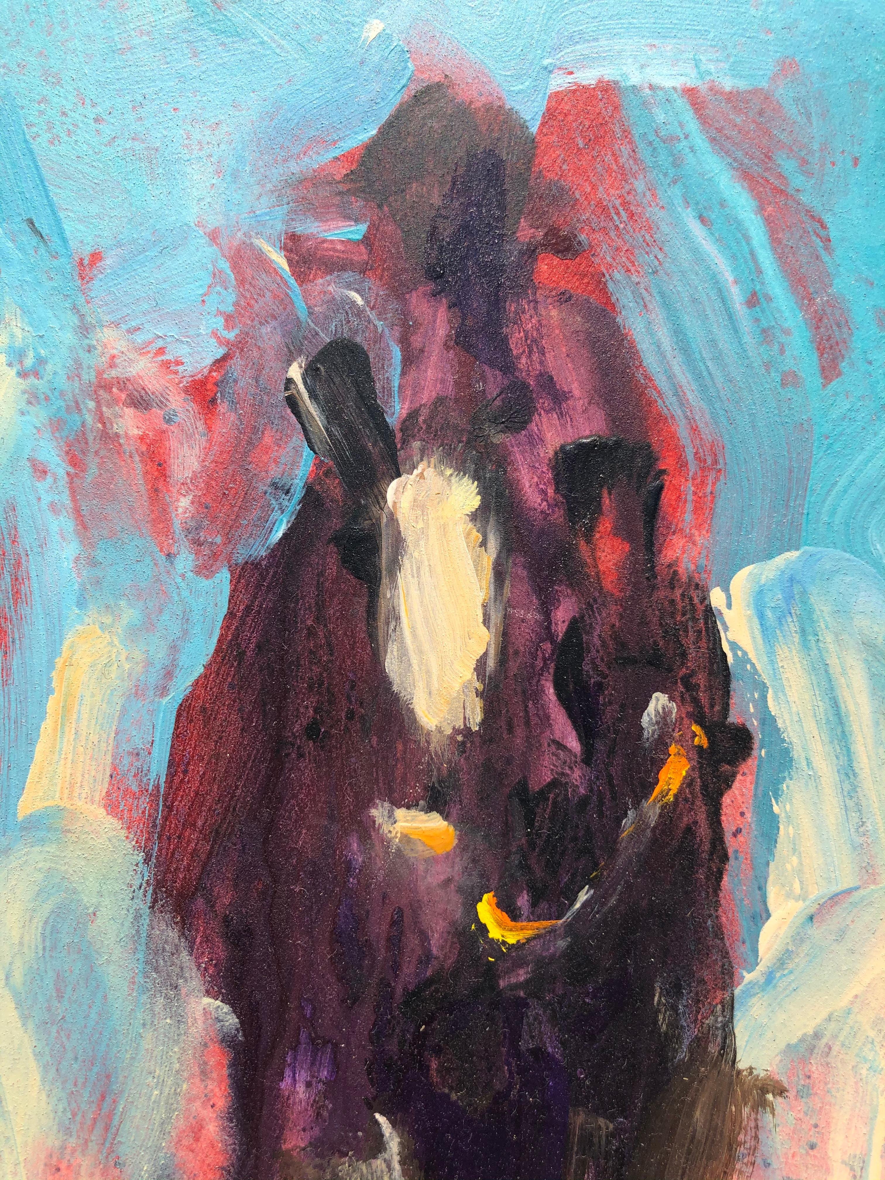 Cowboys on Horseback 11, Abstract Painting 3