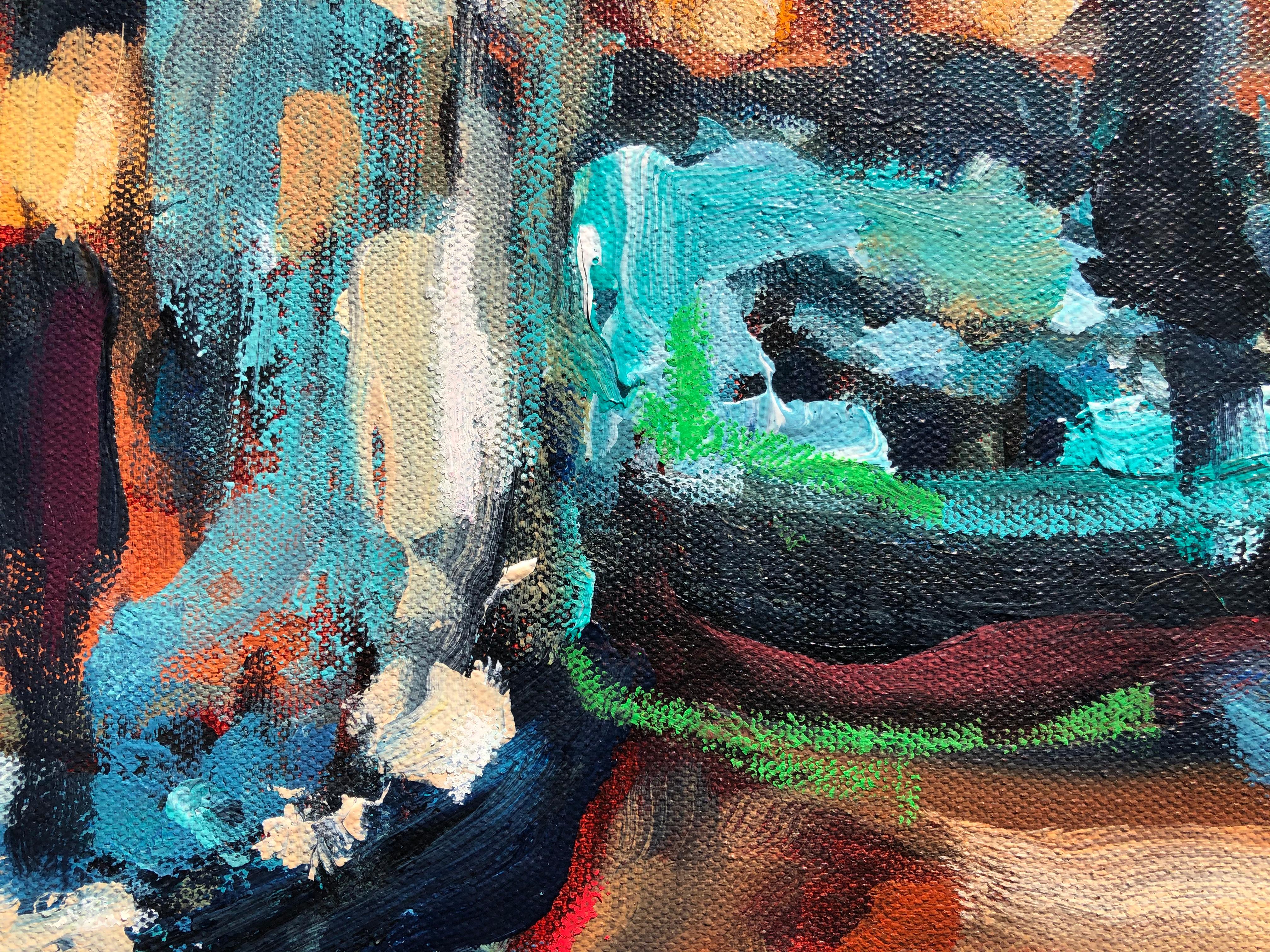 Mexican Handblown Glasses, Original Painting 1