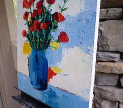 Grocery Store Flowers, Oil Painting