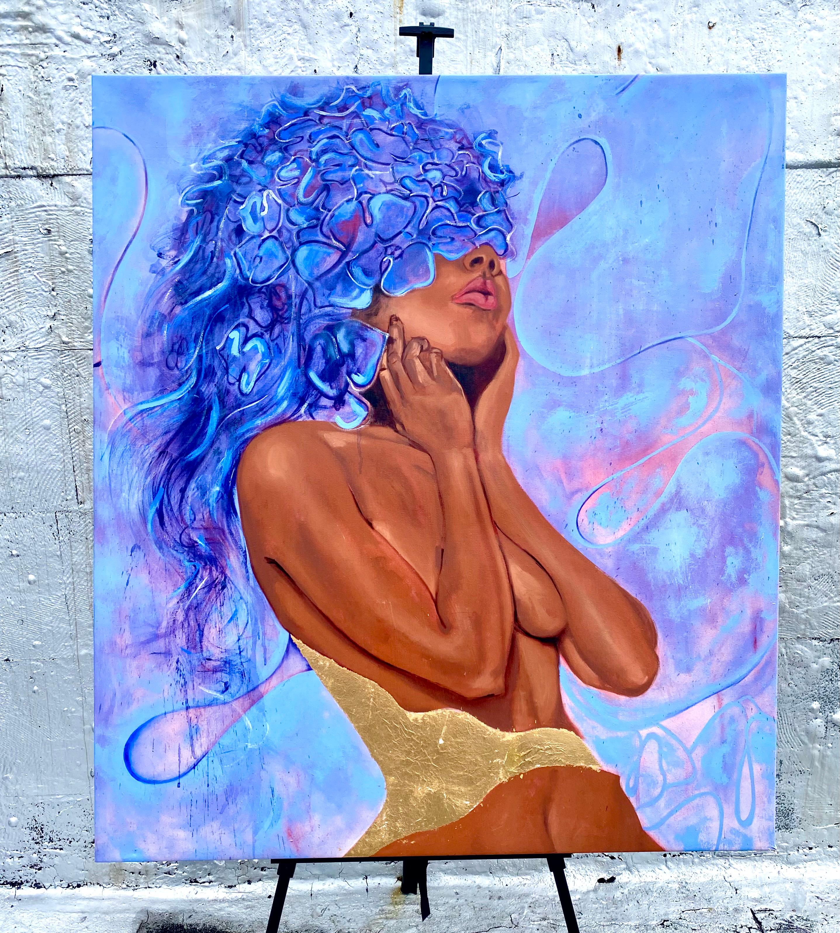 Triggered, Pittura originale - Painting Surrealismo di Asha Hanna