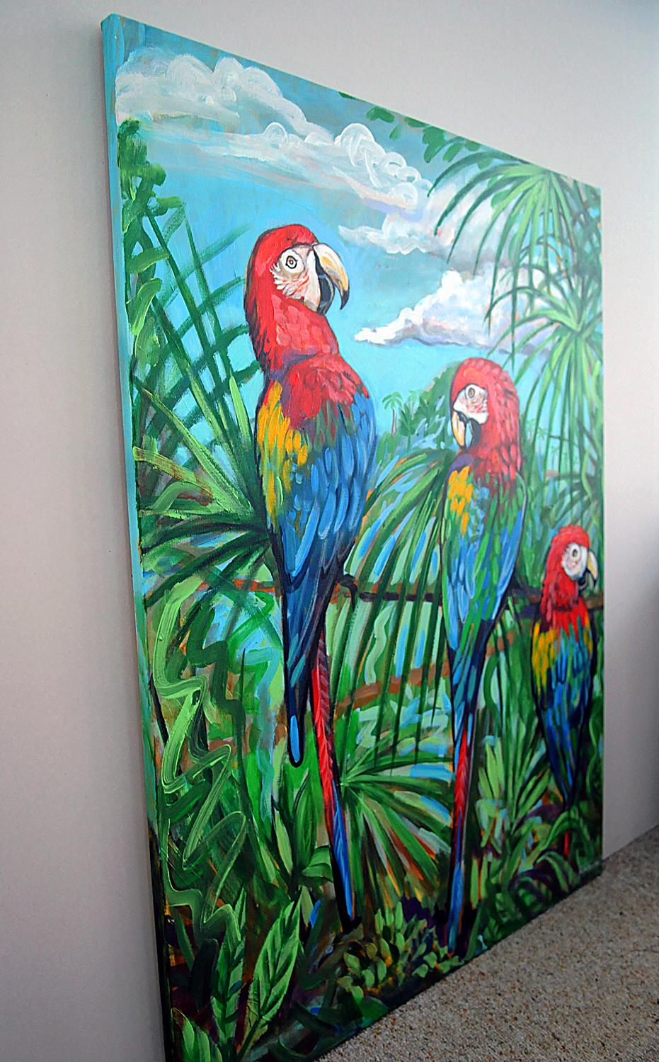macaw painting easy