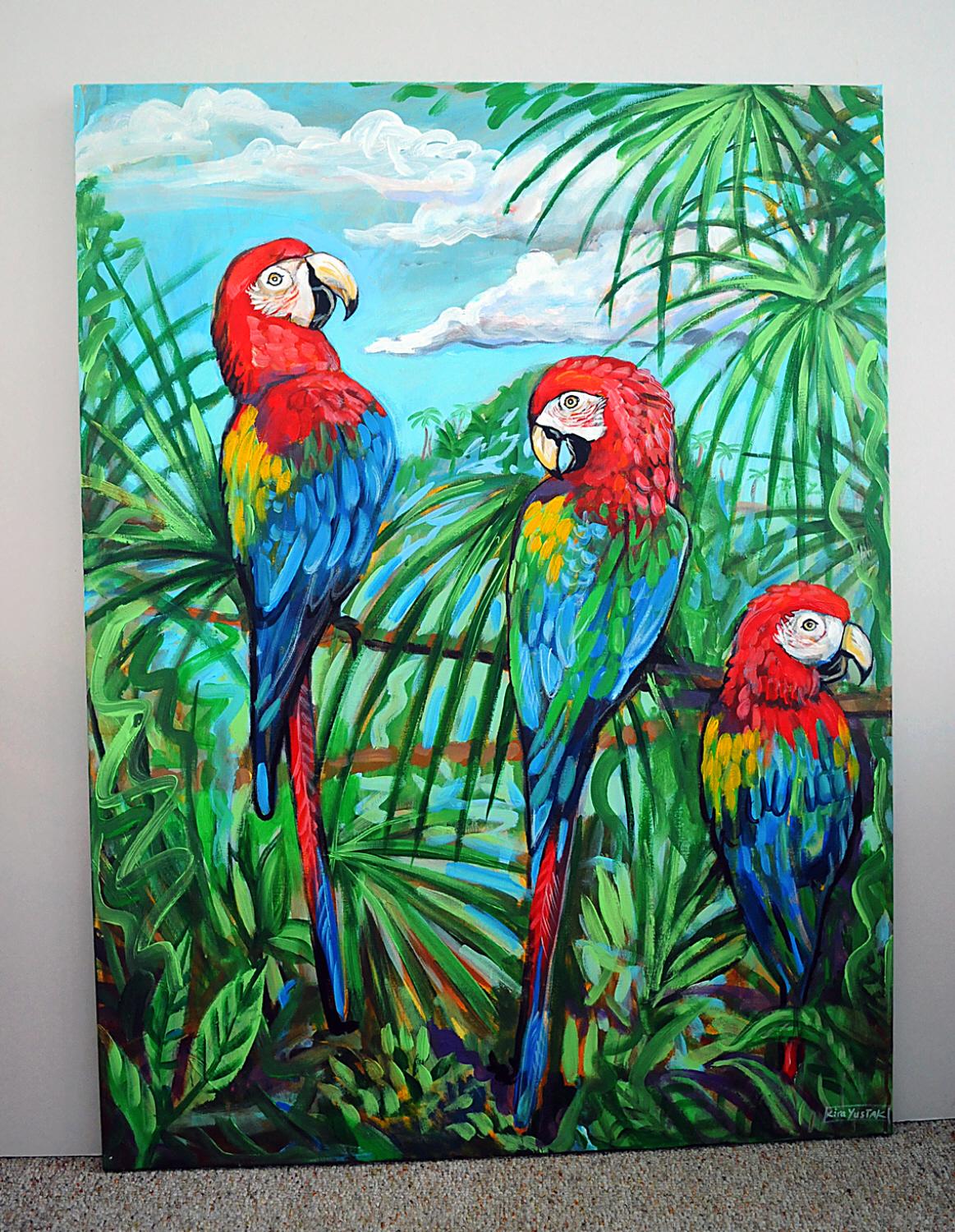 macaw paintings