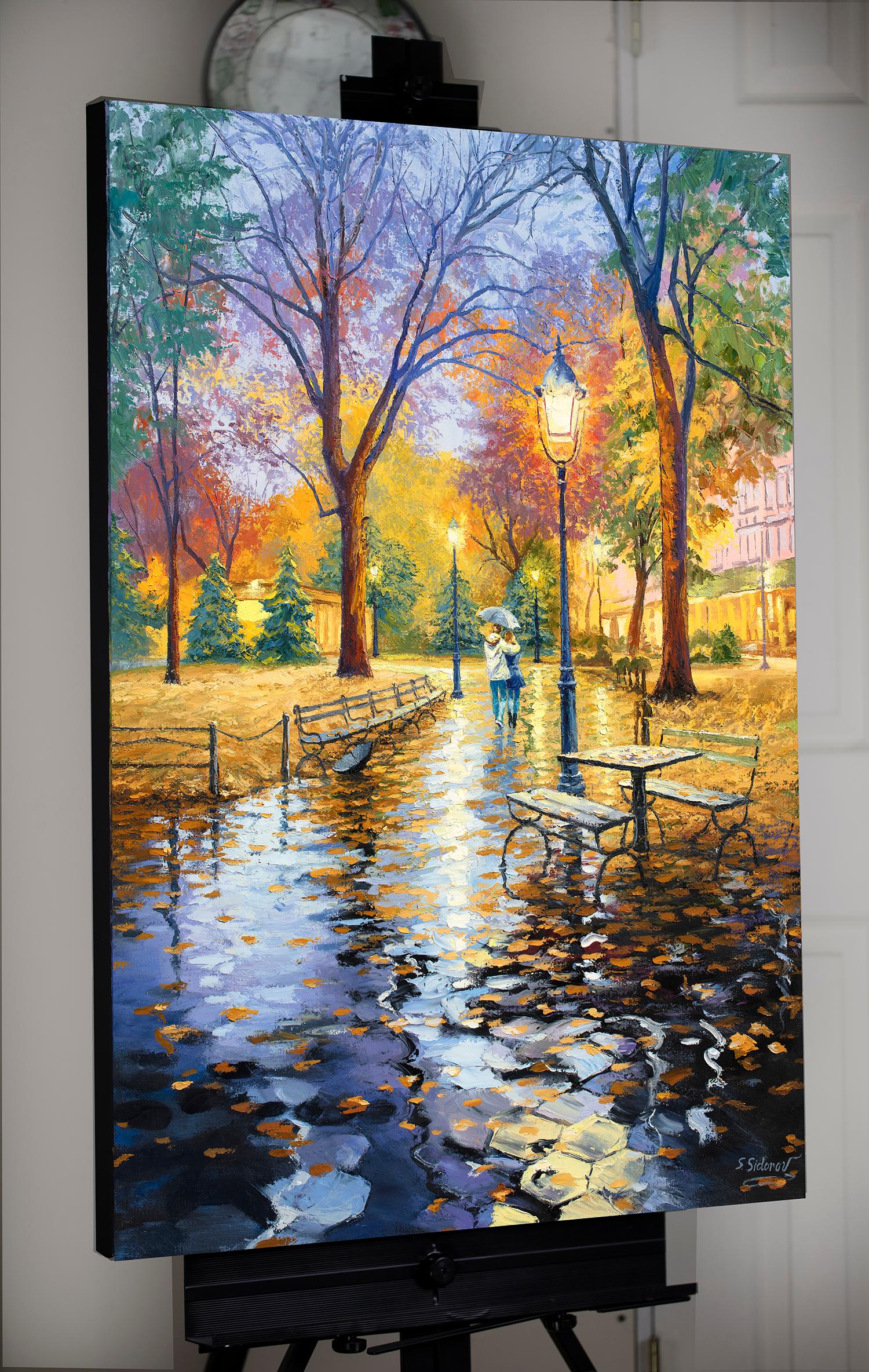 central park oil painting