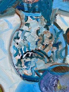 Still Life in Blue, Oil Painting