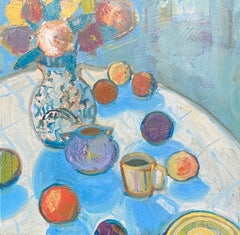 Still Life in Blue, Oil Painting