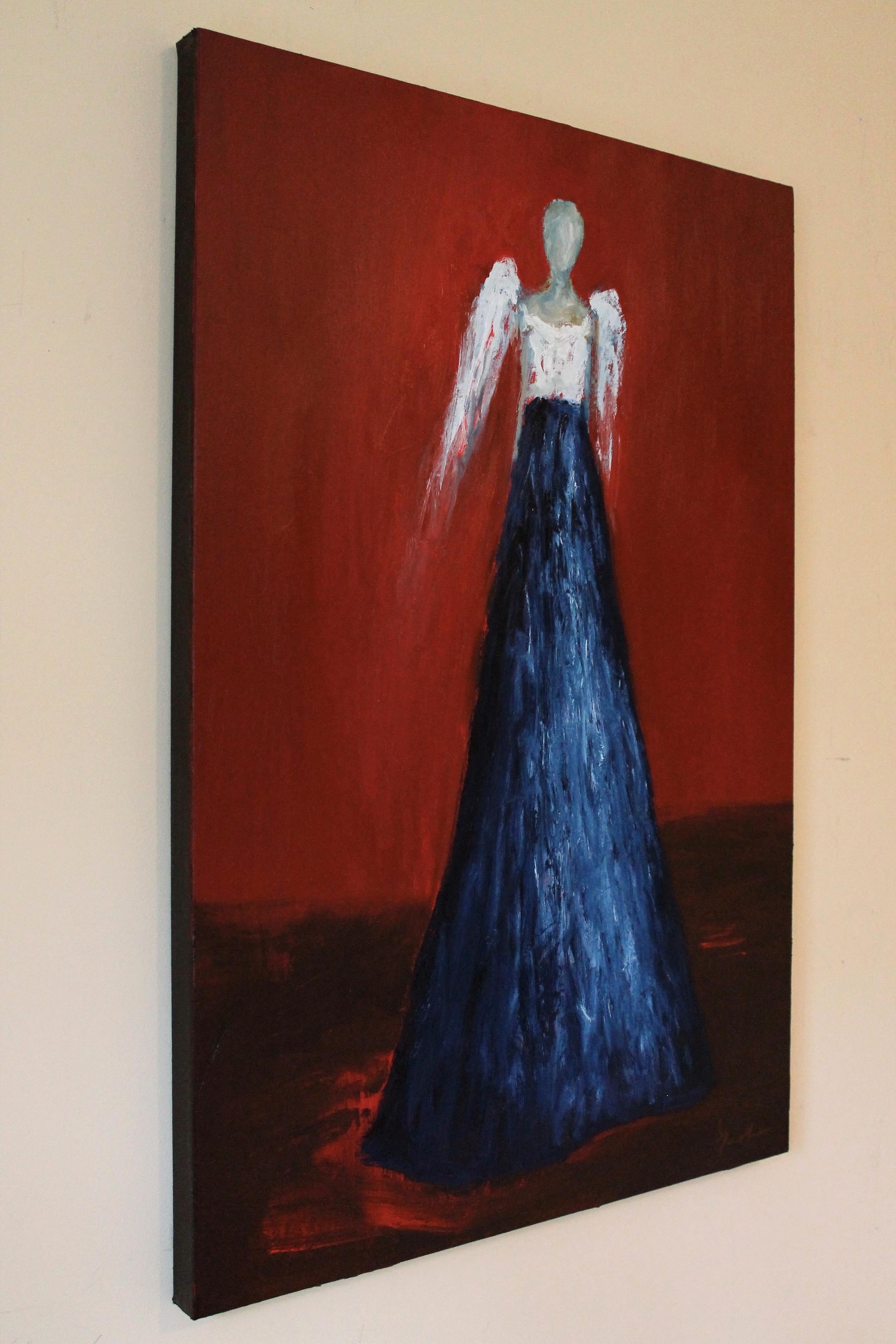 Quiénes son estos ángeles CXXXVIII, Pintura al óleo - Art Expresionismo abstracto de Naoko Paluszak
