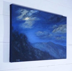 La quiete respira questa notte, pittura a olio