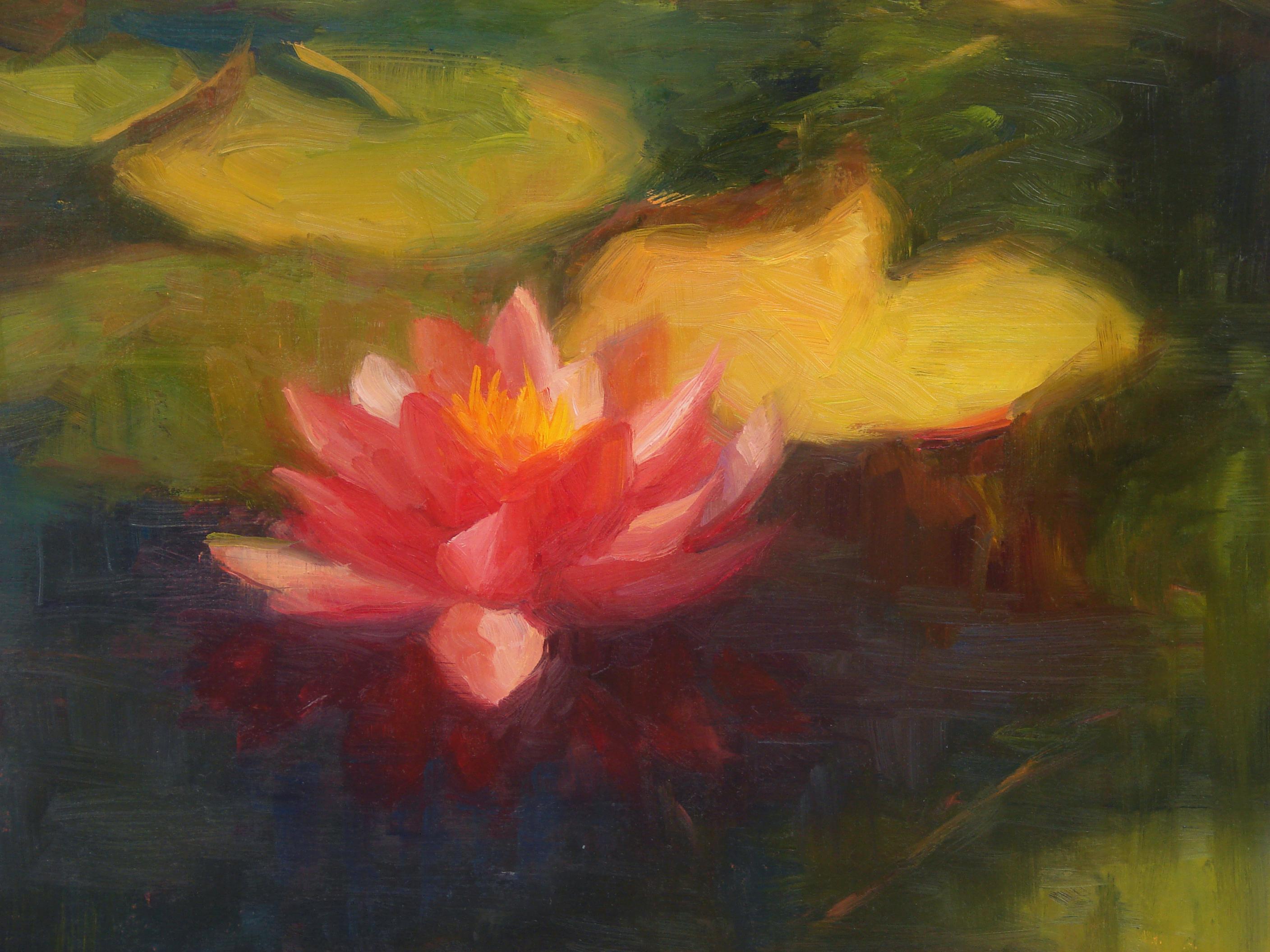 Mission Waterlily, Oil Painting For Sale 1