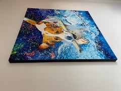 Fun Fetch, Oil Painting