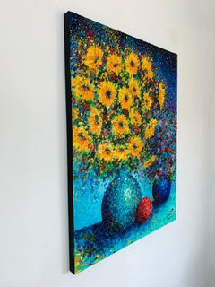 Sunflowers in Bloom, Oil Painting