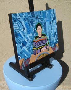 Jamie at Pasquale's Pizzeria, Original Painting