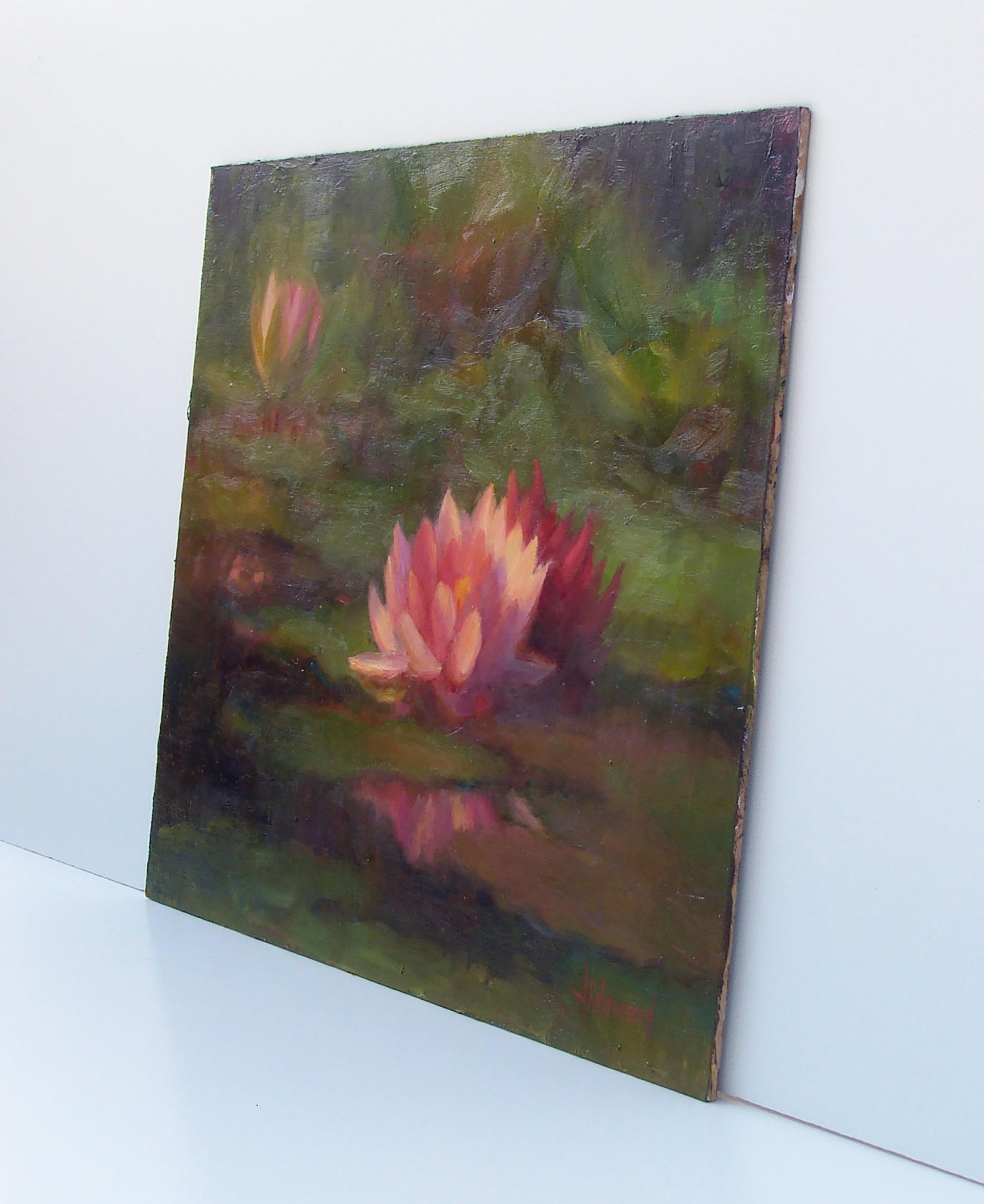 Trois Lisses d'eau, peinture à l'huile - Painting de Sherri Aldawood