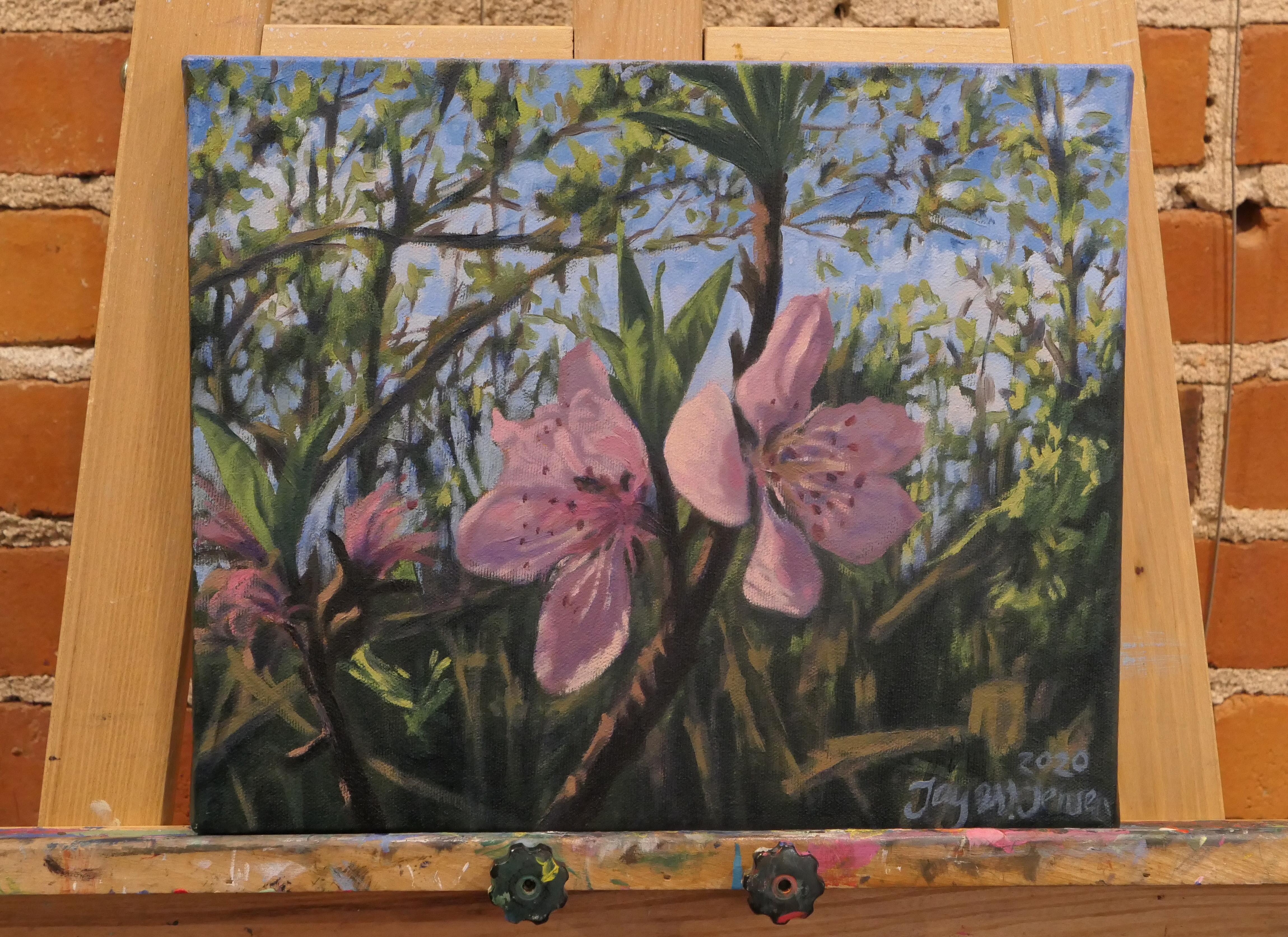Peinture à l'huile « Spring Blossoms » en vente 1