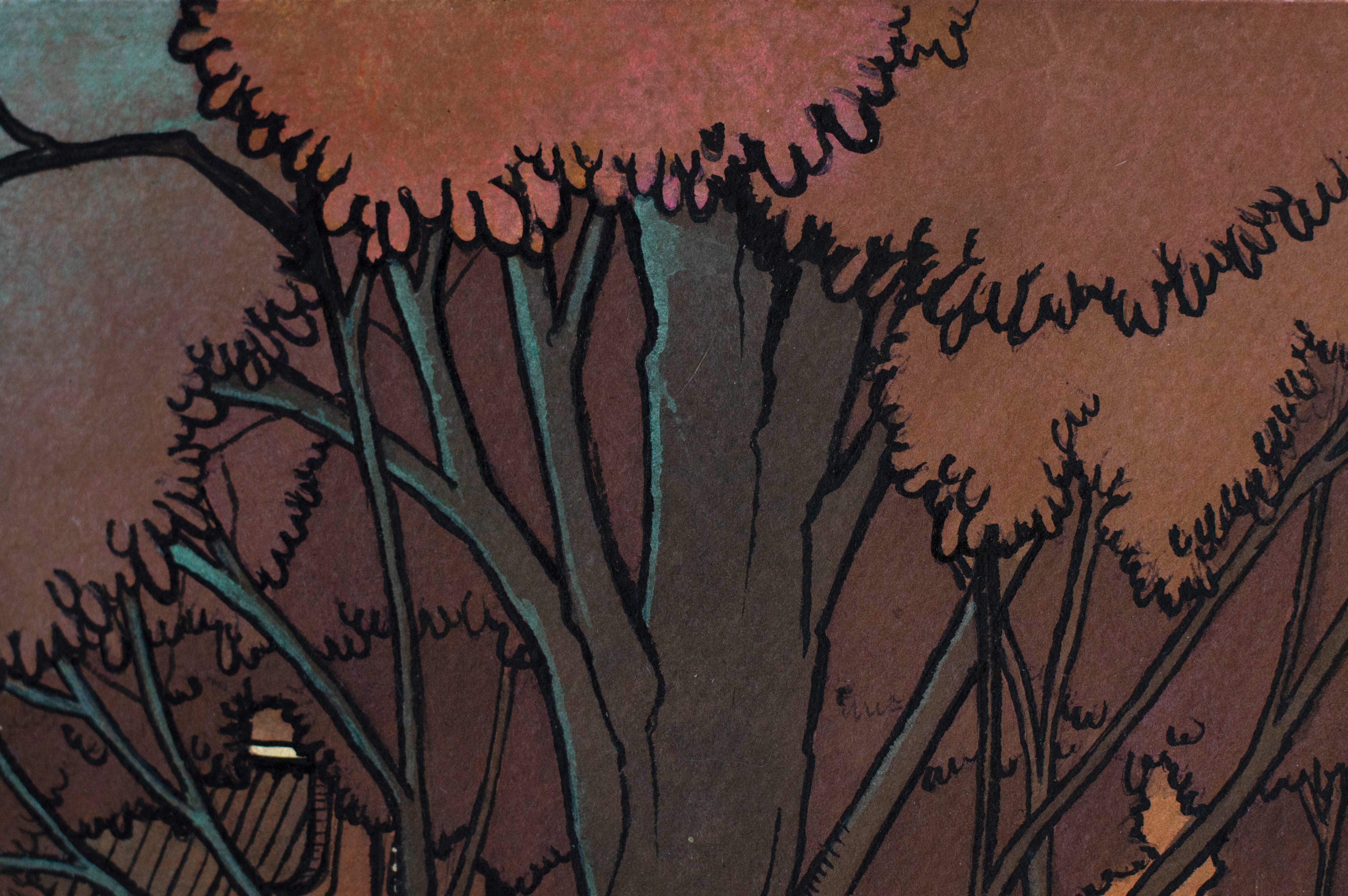 Amsterdam in the Rain, Original Painting 1