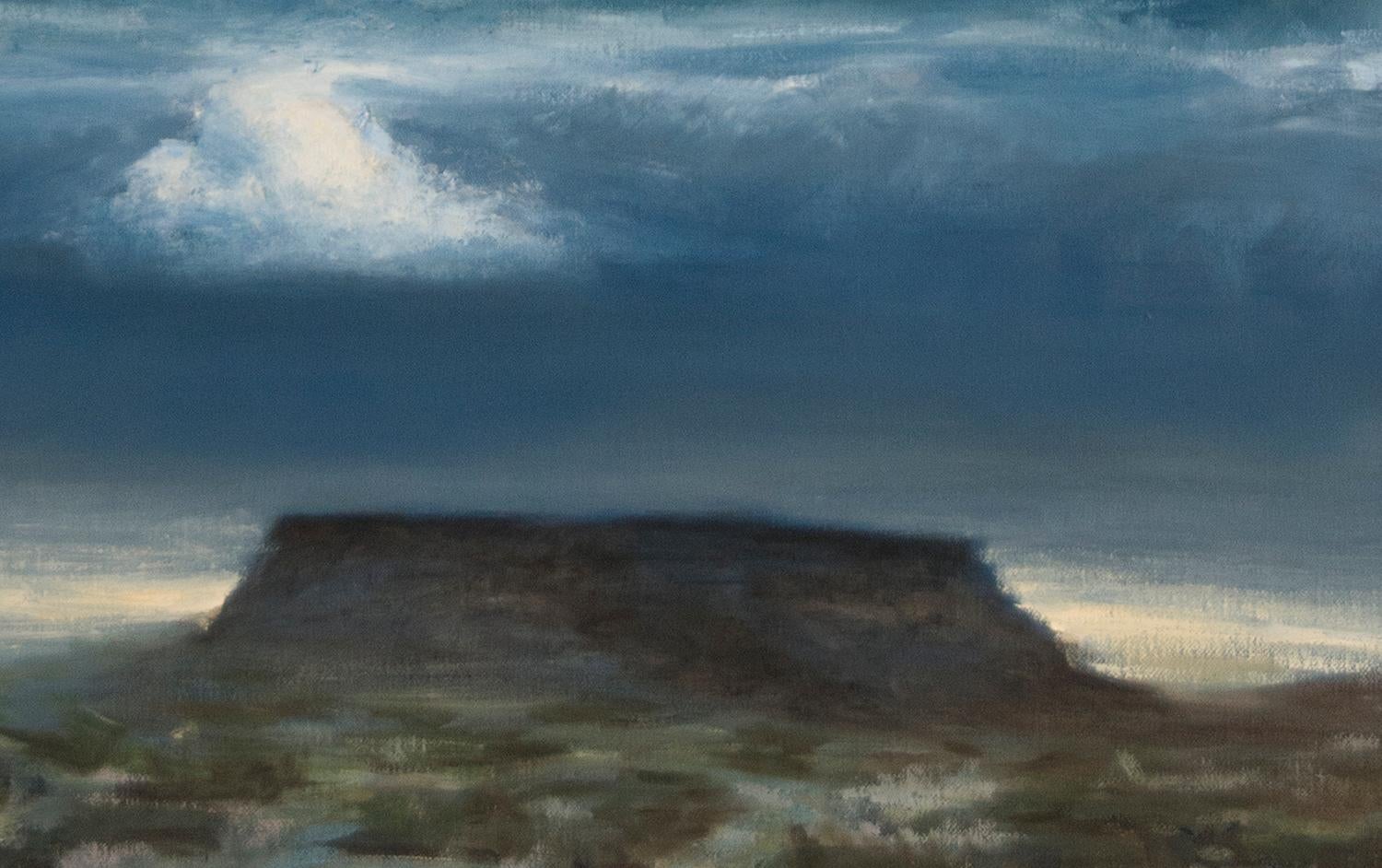 Peinture à l'huile volcan - Impressionnisme abstrait Painting par McGarren Flack