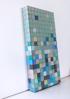 Gridscape: Upper Compartment on the Left, Abstract Painting