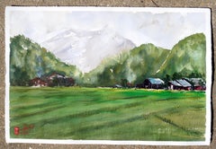 Rice Field, Original Painting