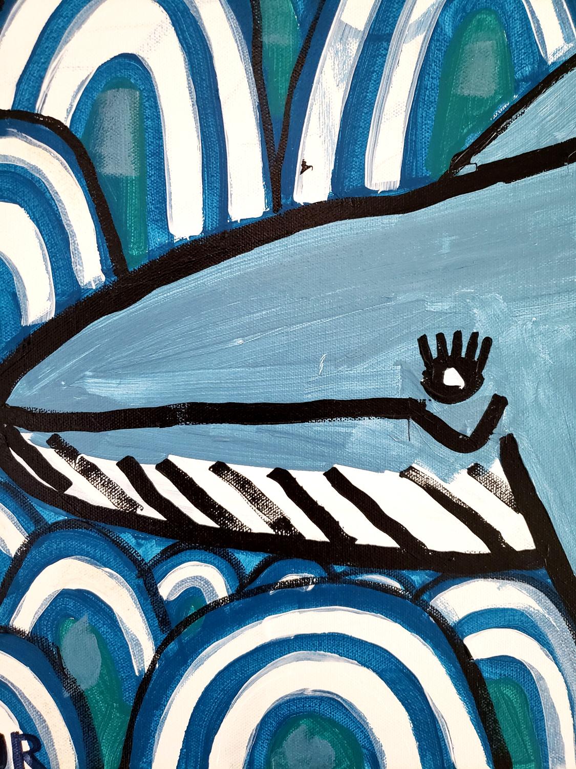 acrylic whale painting