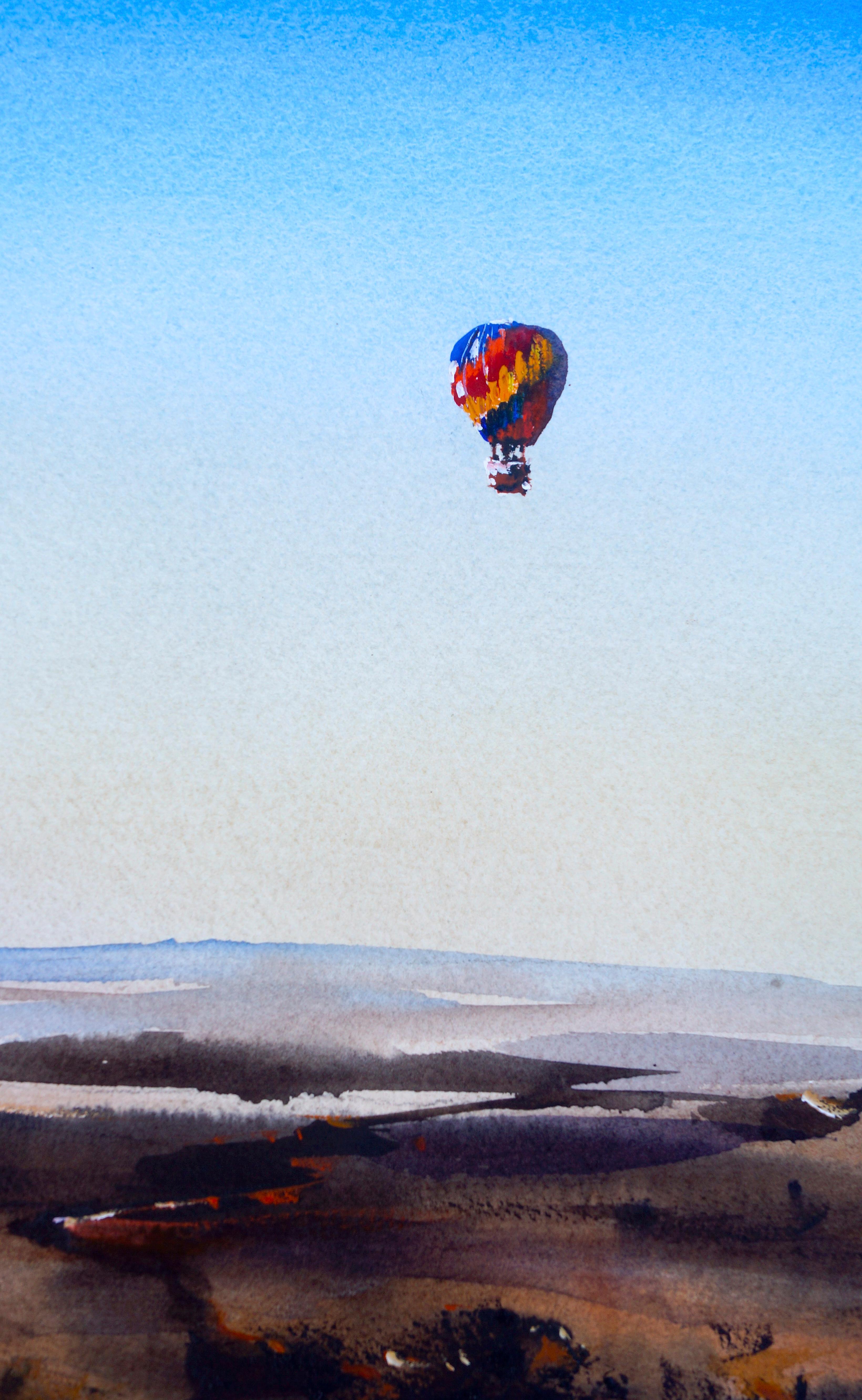 Ballooning, Morocco, Original Painting For Sale 1
