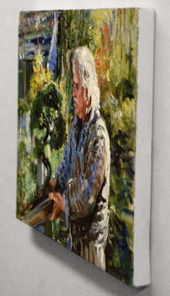 The Bonsai Master, Oil Painting