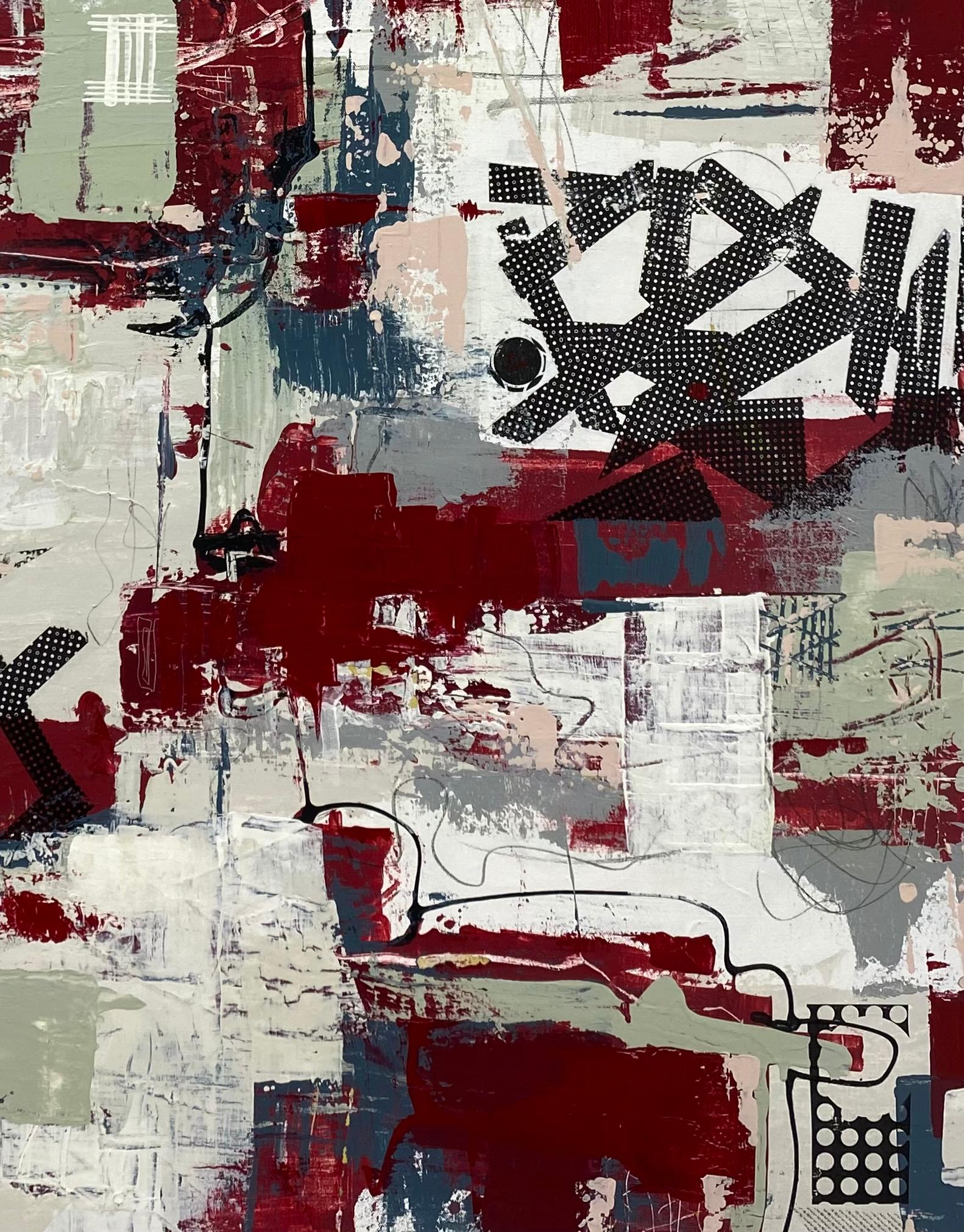 Free Parking, Abstract Painting For Sale 1
