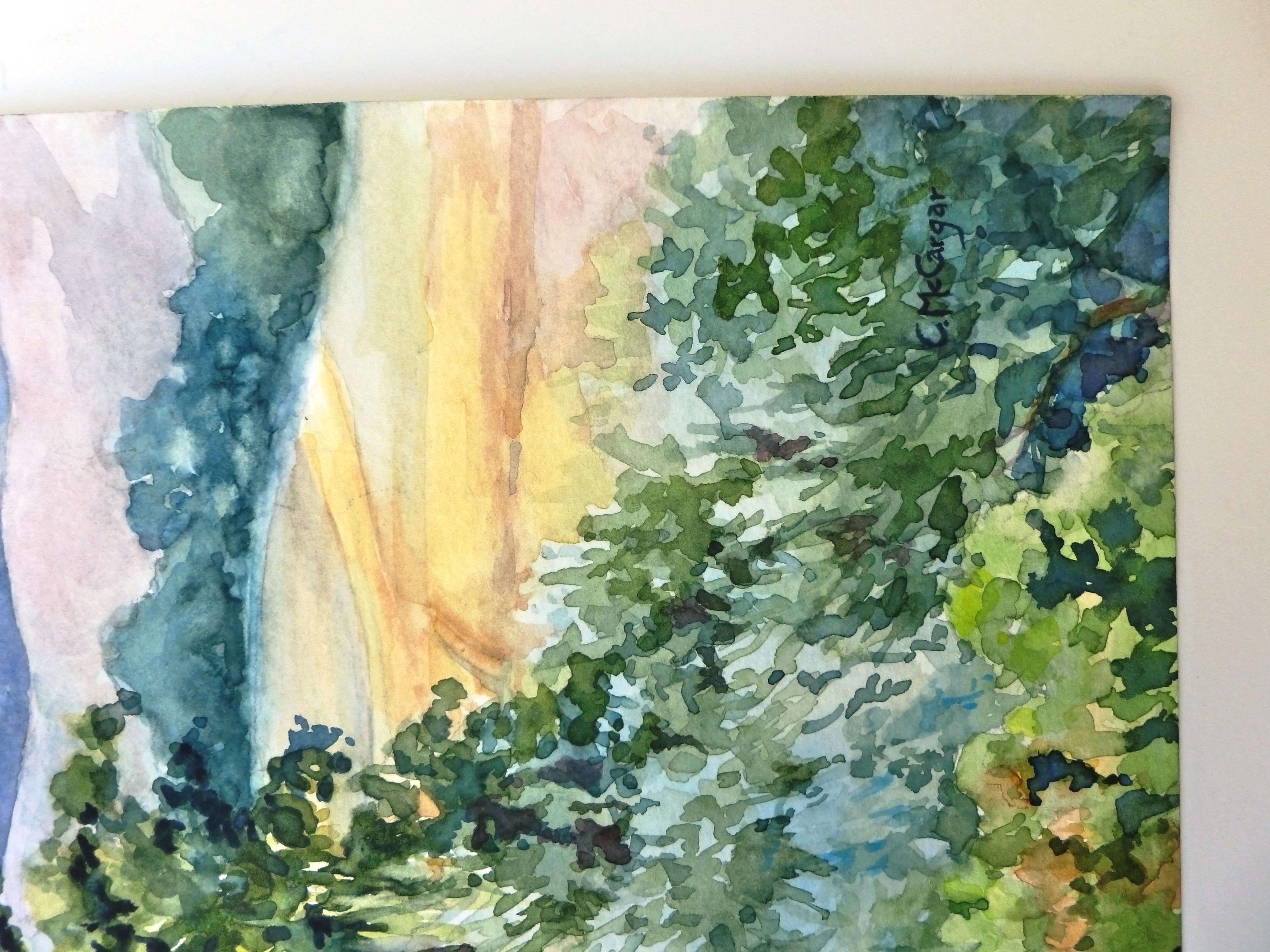 Sonoma Vineyards, Originalgemälde (Abstrakter Impressionismus), Art, von Catherine McCargar