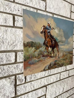 Le Gunslinger:: peinture à l'huile