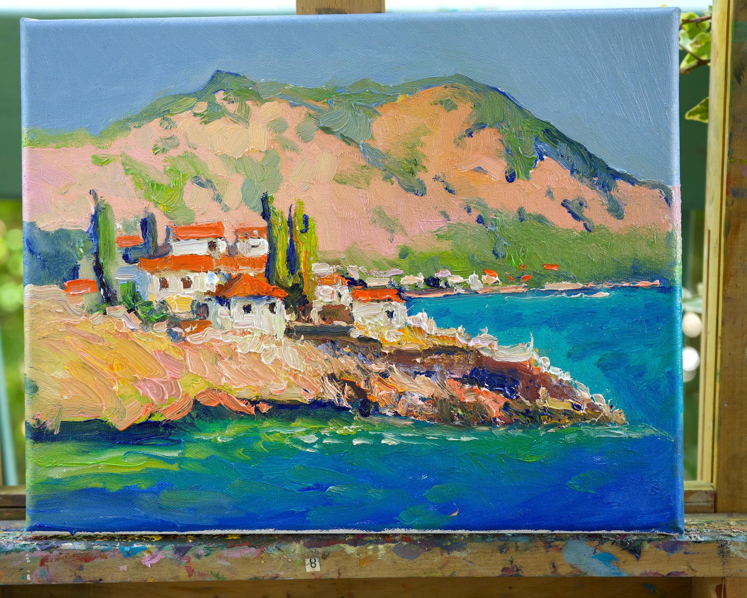 Suren Nersisyan Summer in Greek Islands, Oil Painting For Sale at