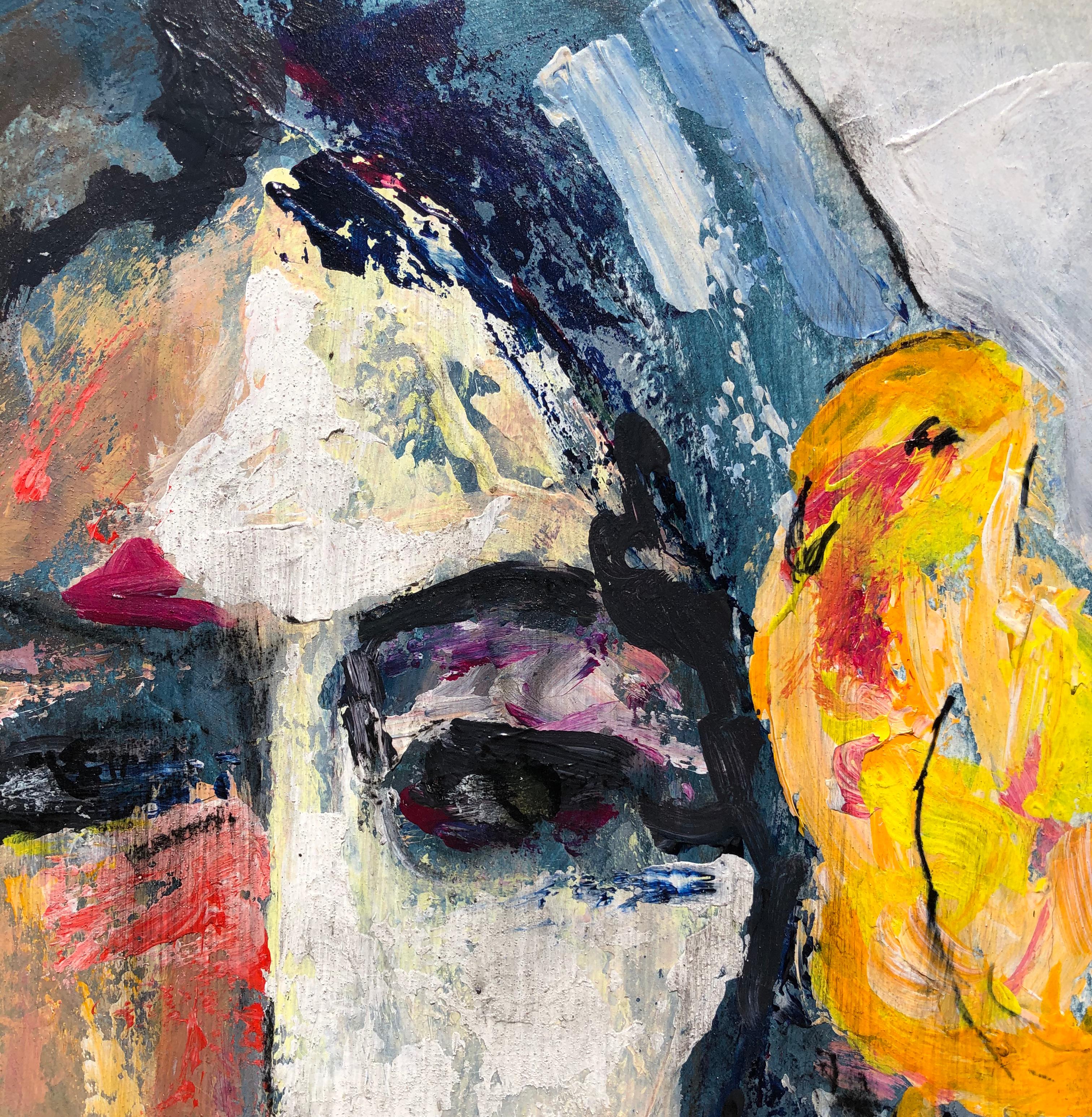Bird Song, Original Painting - Abstract Expressionist Art by Sharon Sieben