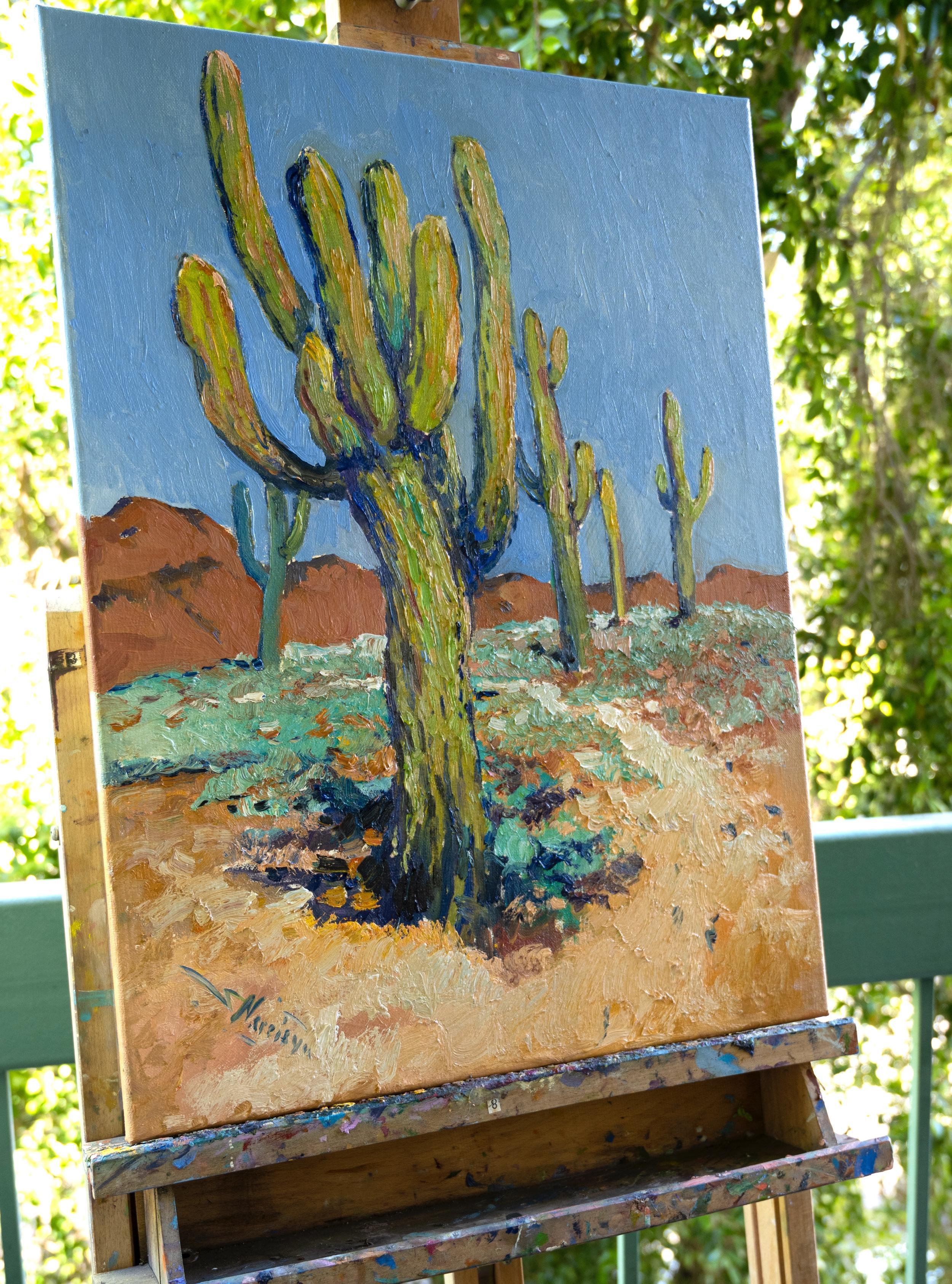 saguaro cactus painting
