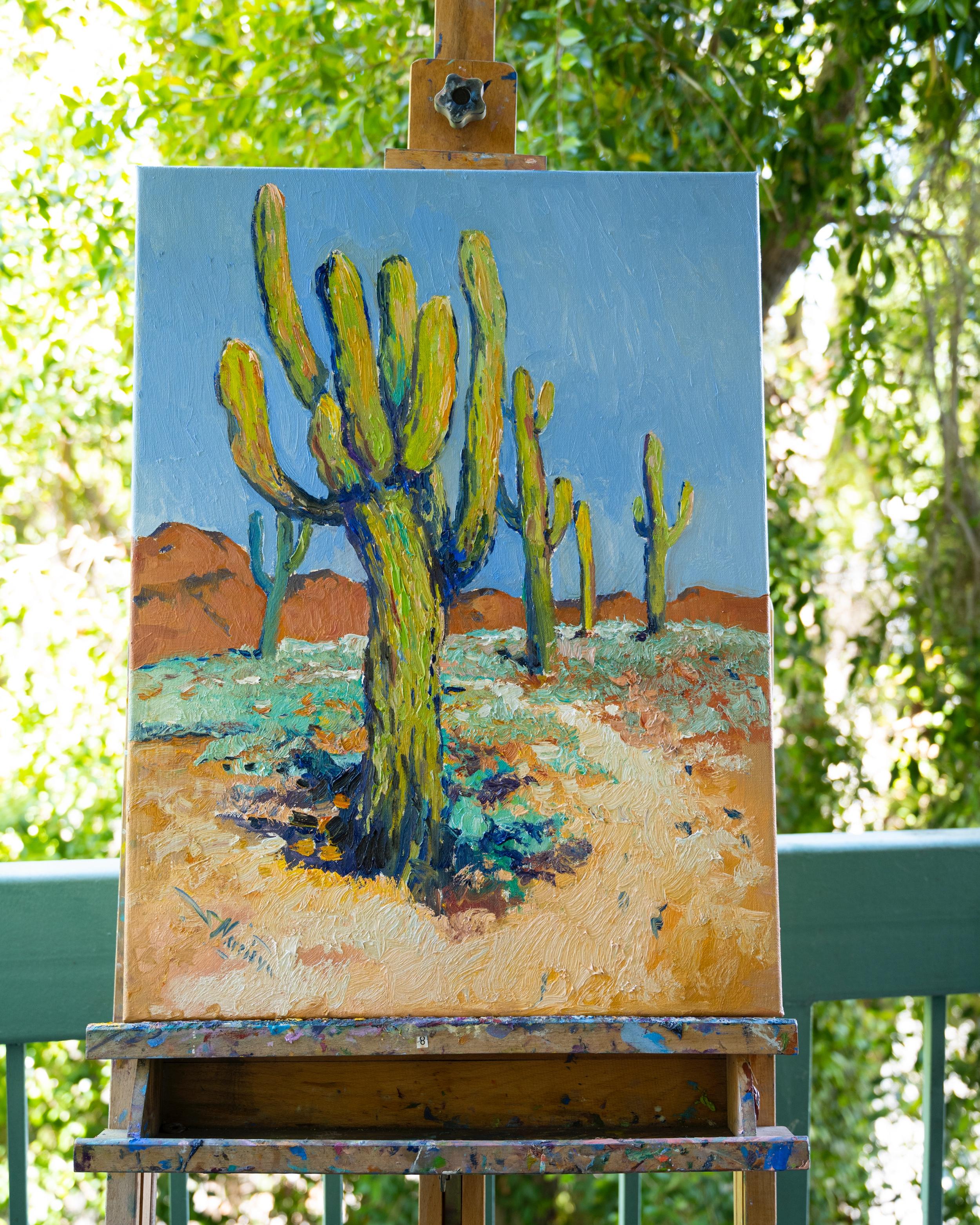 saguaro cactus painting