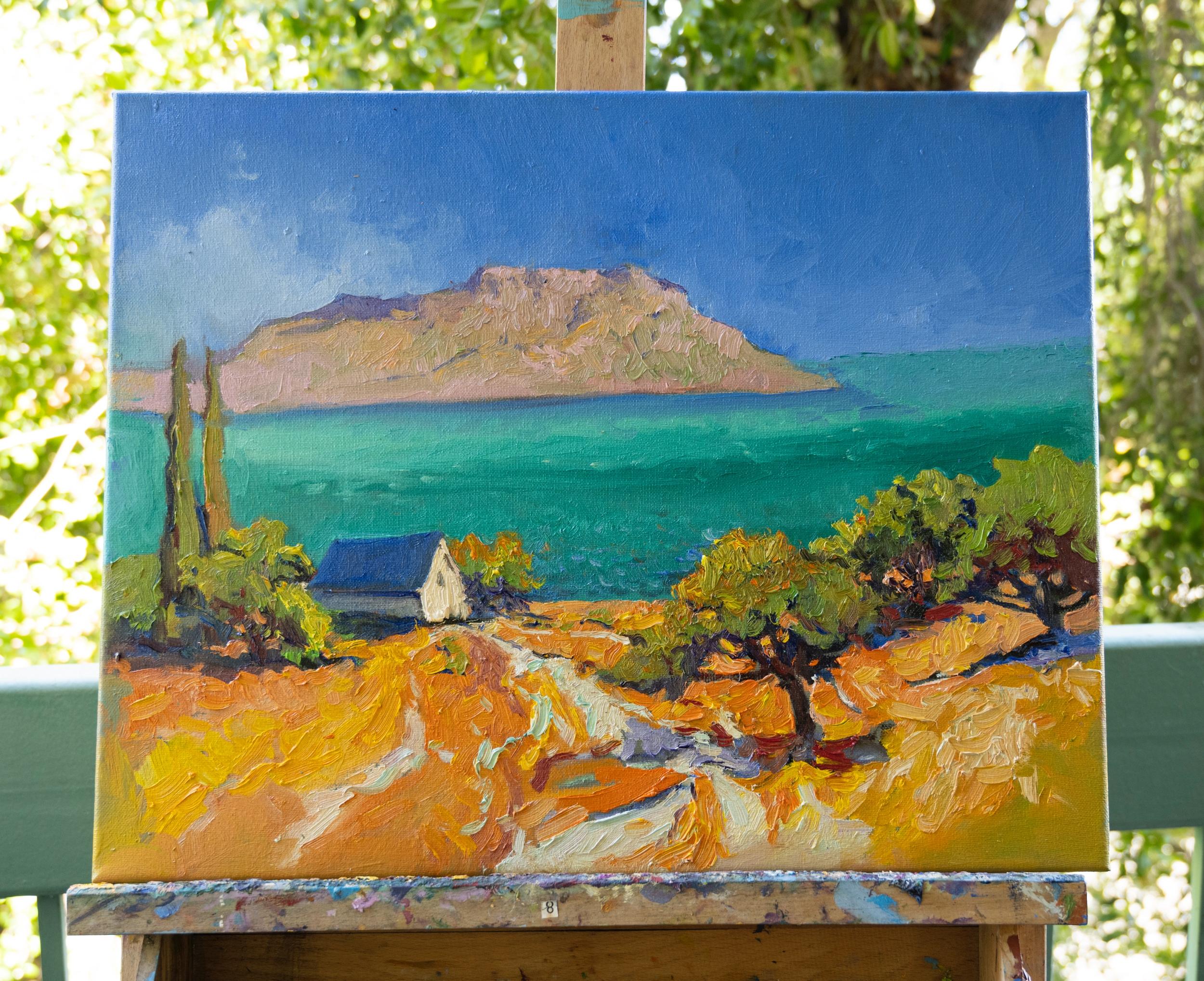 greek sea painting