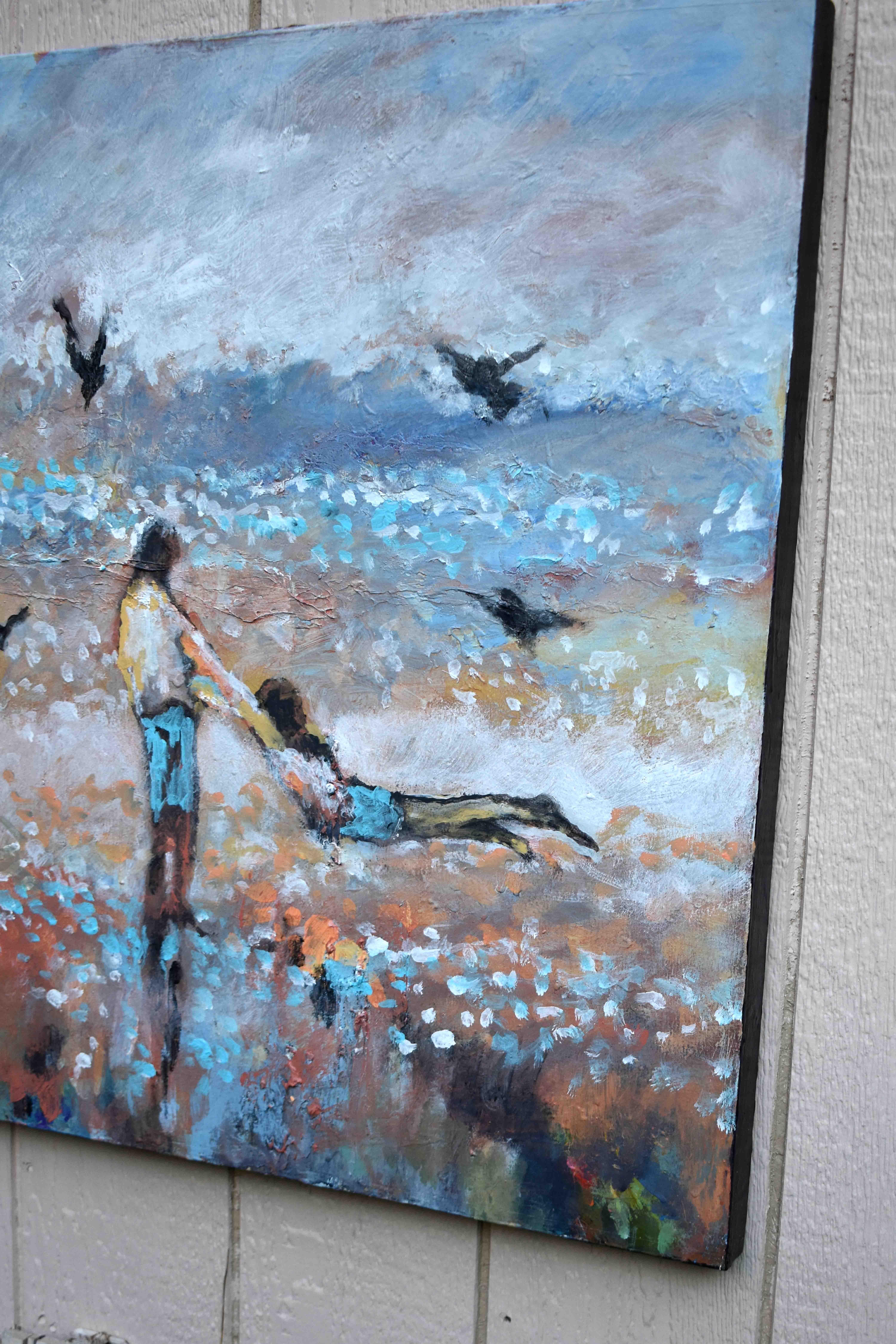 Volando con las gaviotas, Pintura original - Painting de Kip Decker