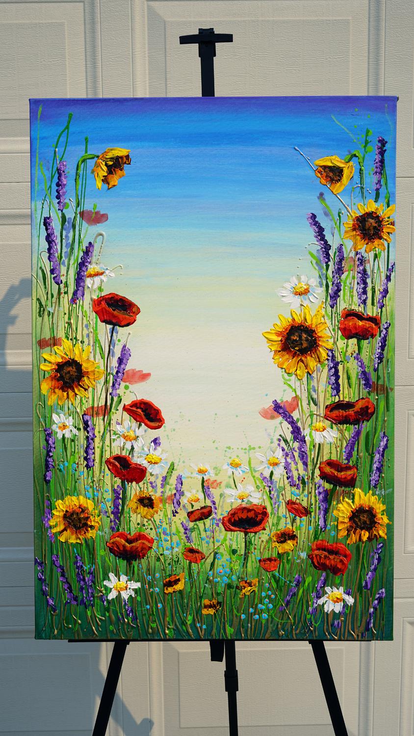 painted wildflowers