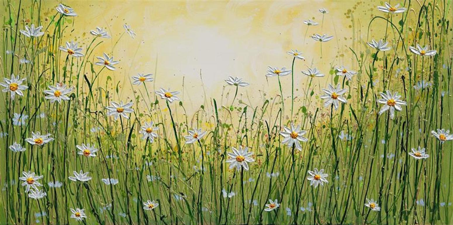 Amanda Dagg Still-Life Painting - Daisy Delight, Original Painting