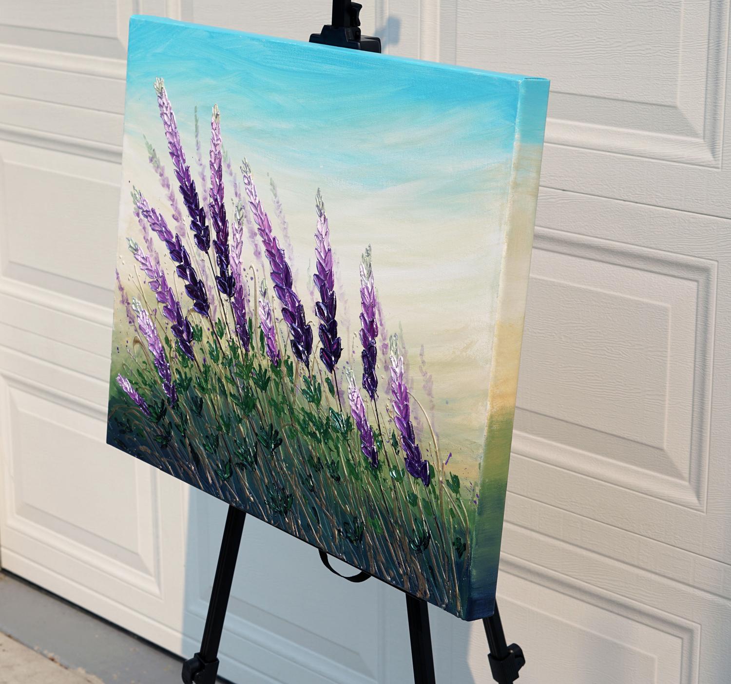 lavender painting easy