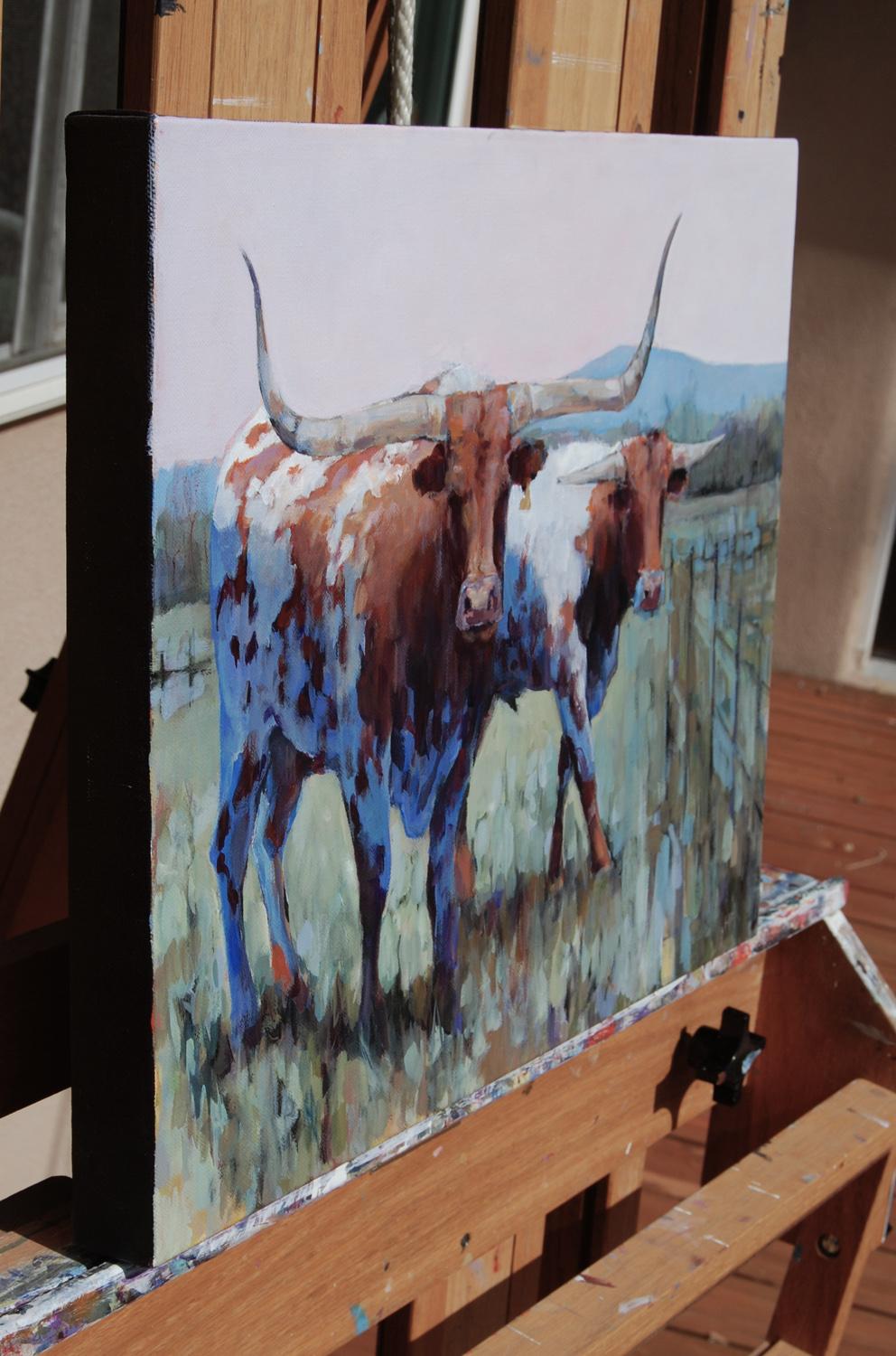 bulls painting