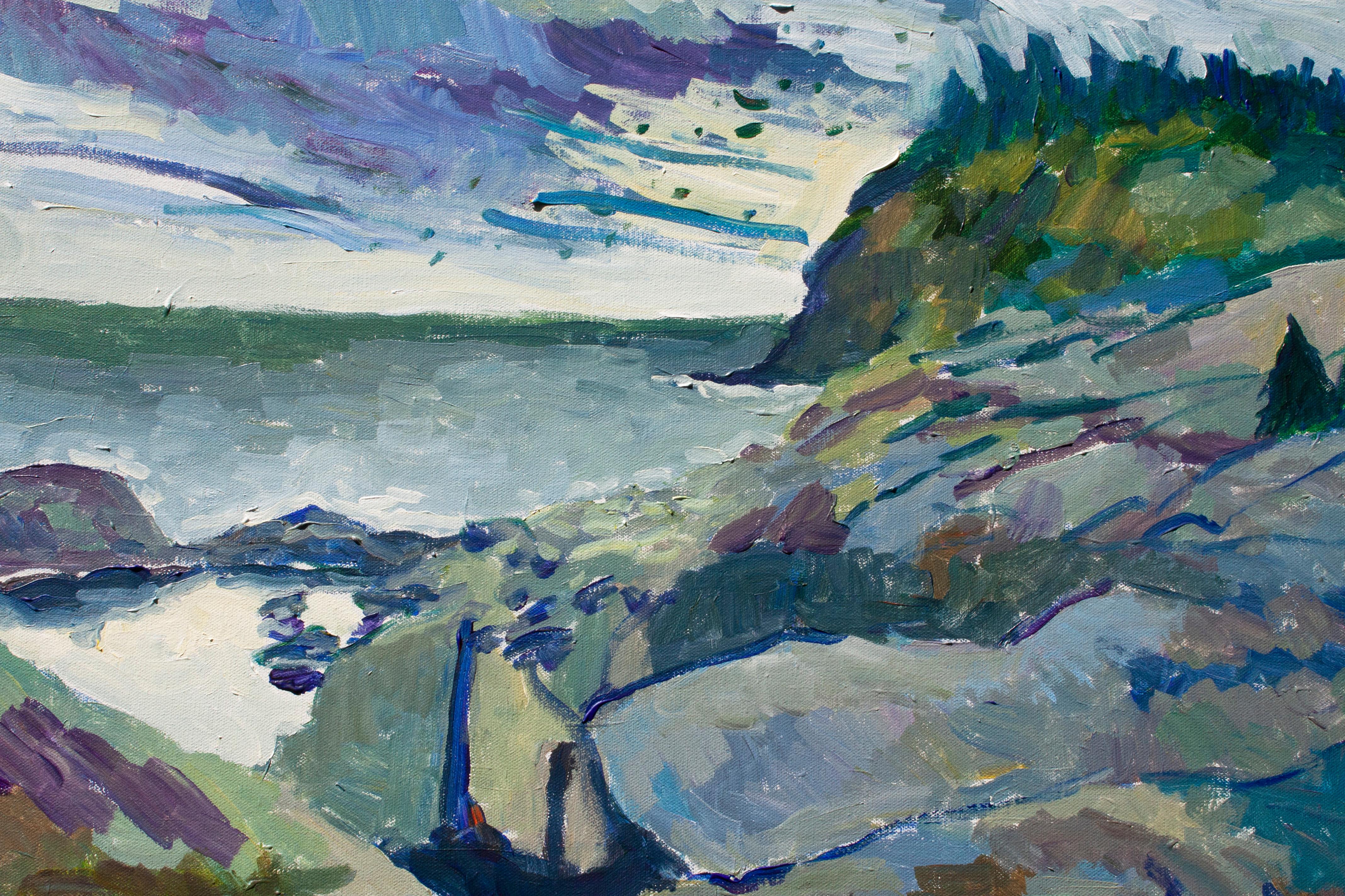 Monhegan Coastline, Original Painting 1