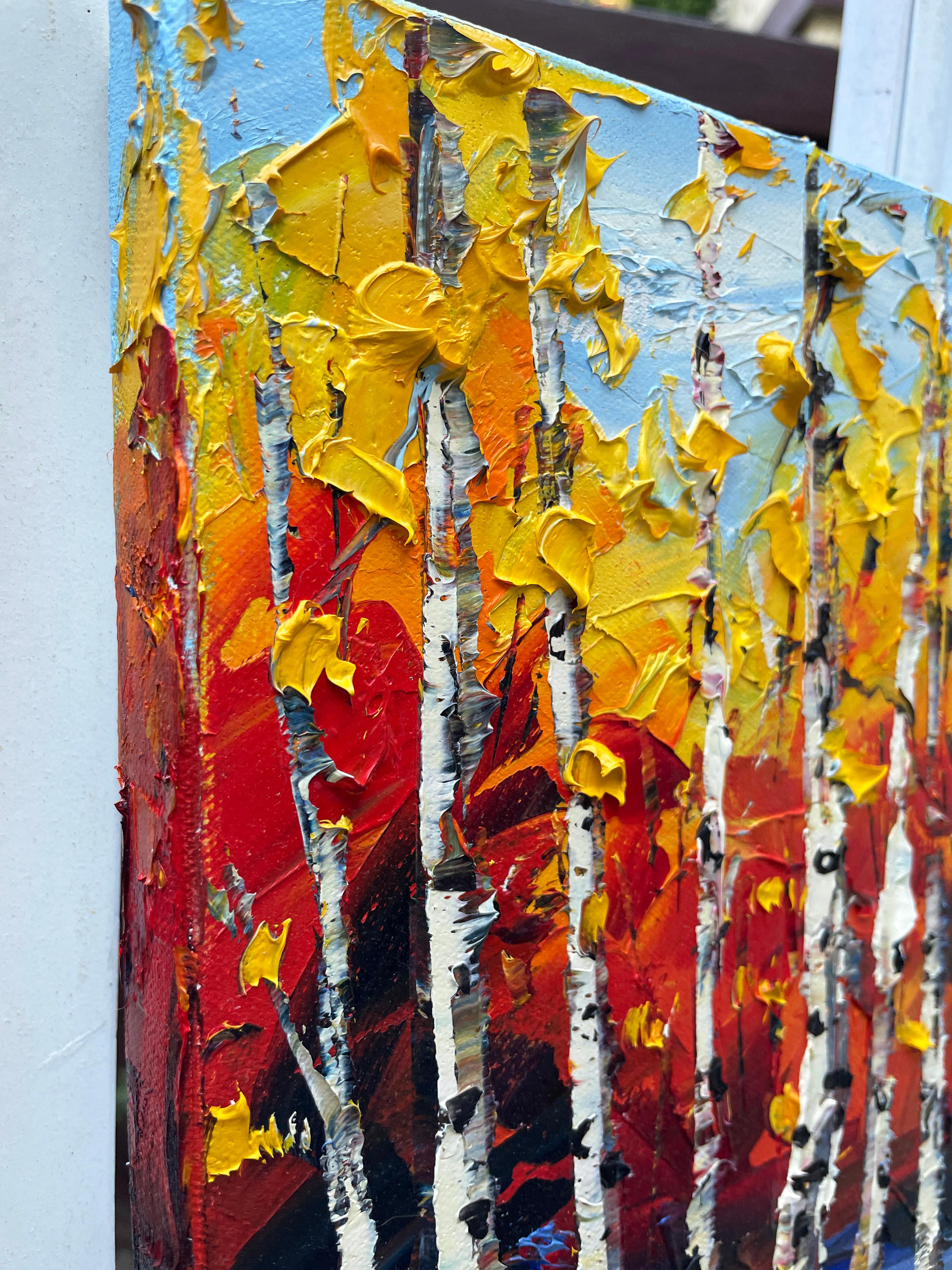 Huiles d'automne, peinture à l'huile - Painting de Lisa Elley