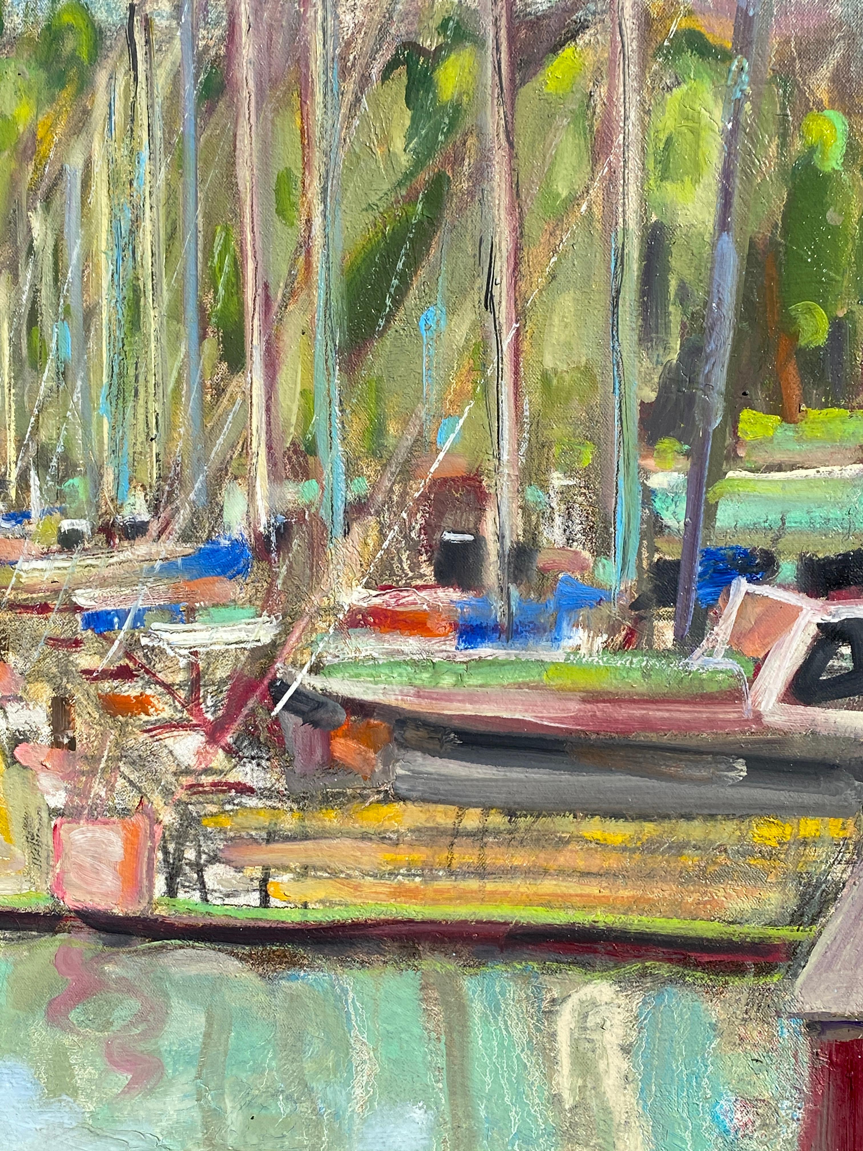 Harbor on the Bay, peinture à l'huile en vente 1