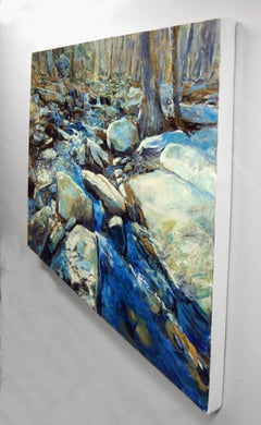 Rough Terrain Cool Water, Oil Painting