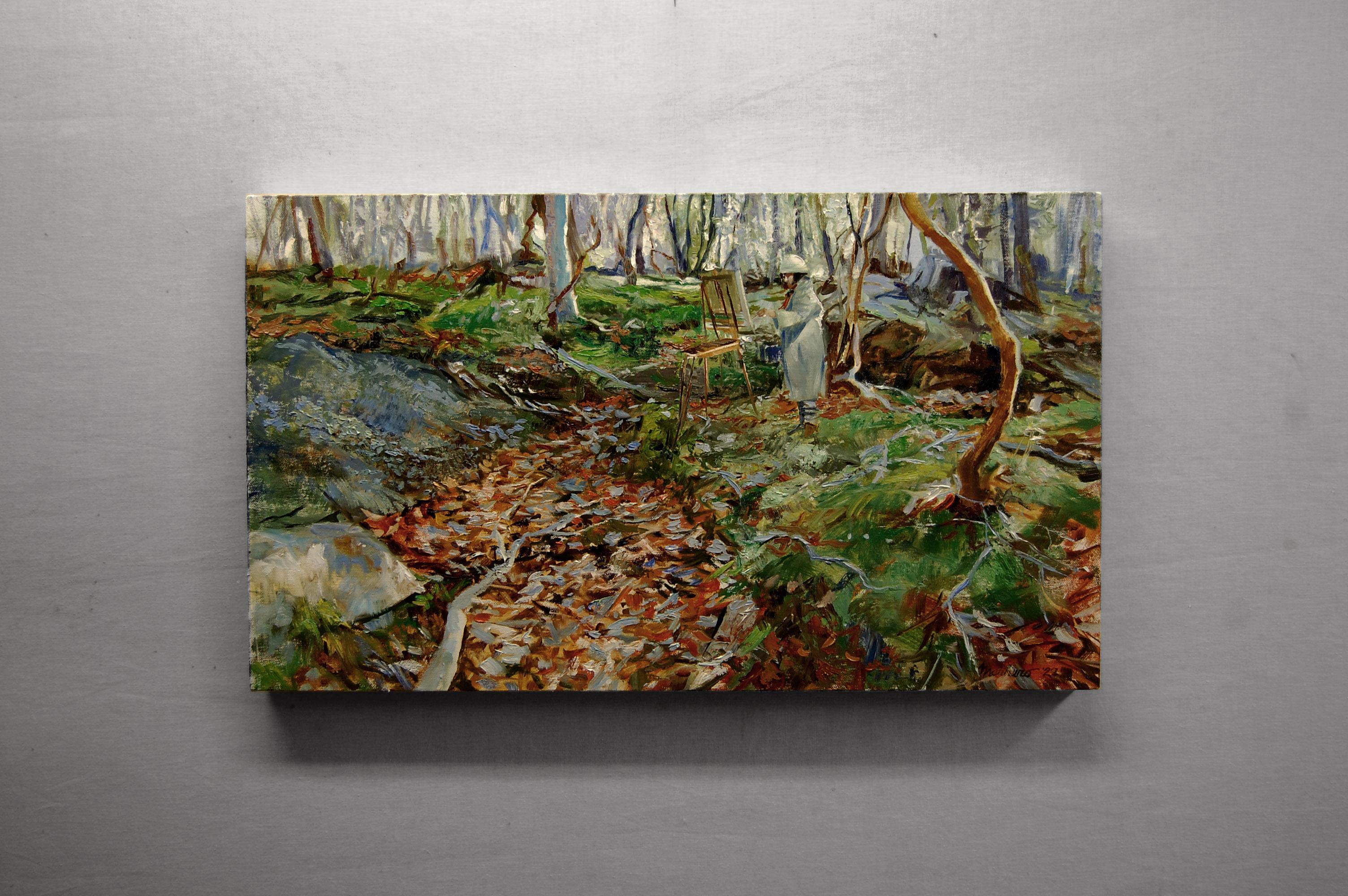 Plein Air Partner, Ölgemälde (Abstrakter Impressionismus), Painting, von Onelio Marrero