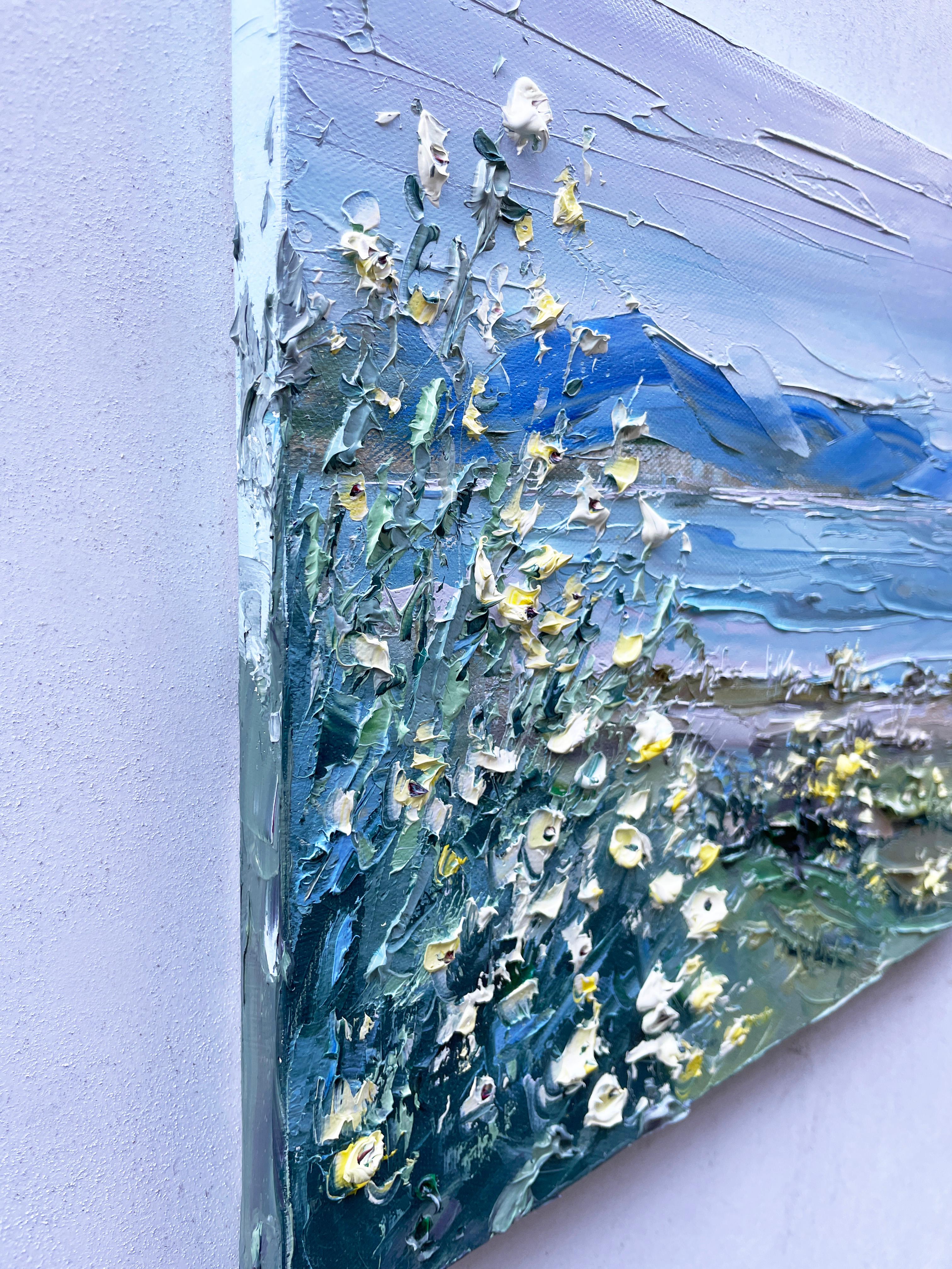 La muse de Monet, peinture à l'huile - Impressionnisme abstrait Art par Lisa Elley