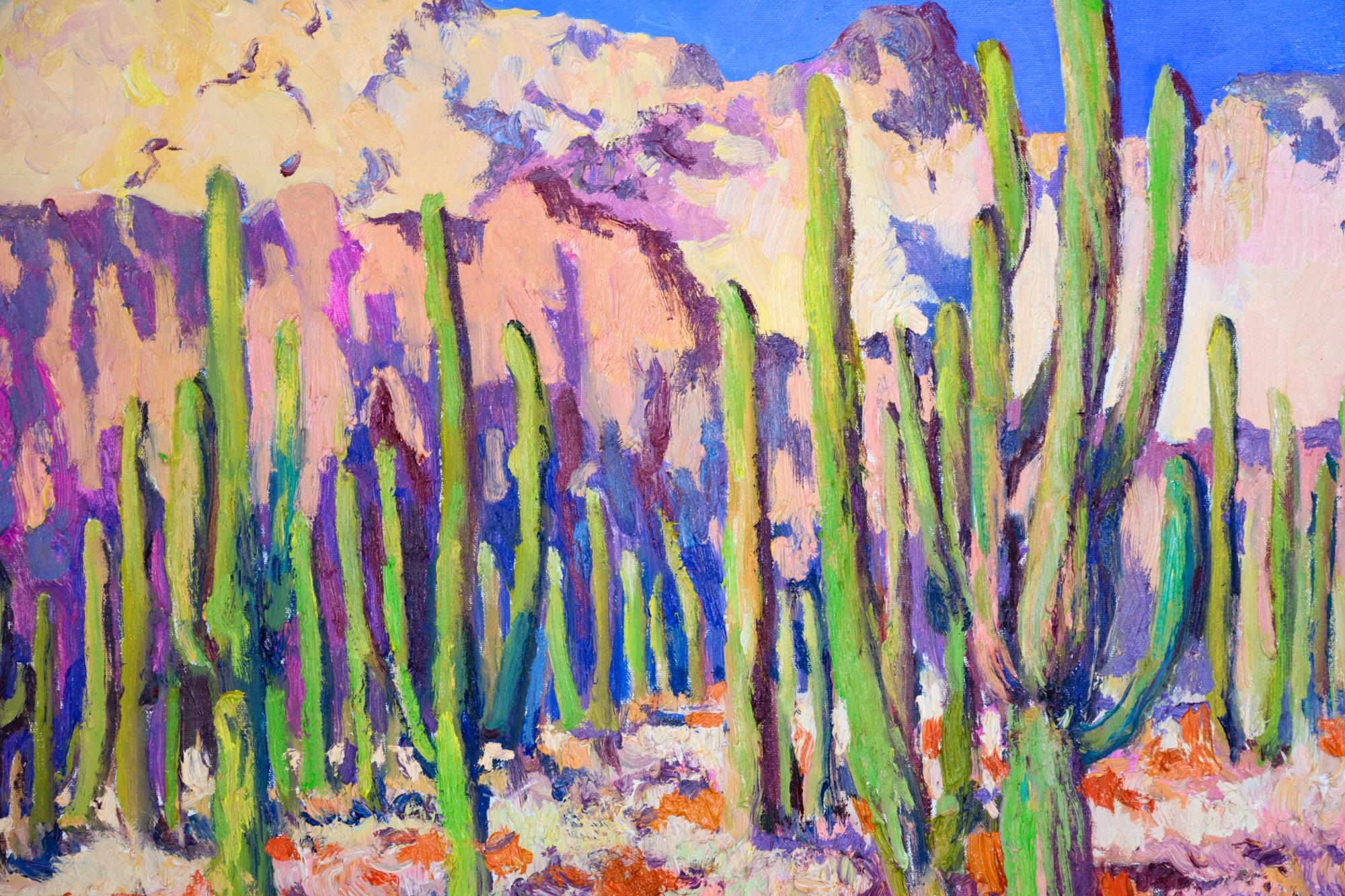 cactus landscape painting